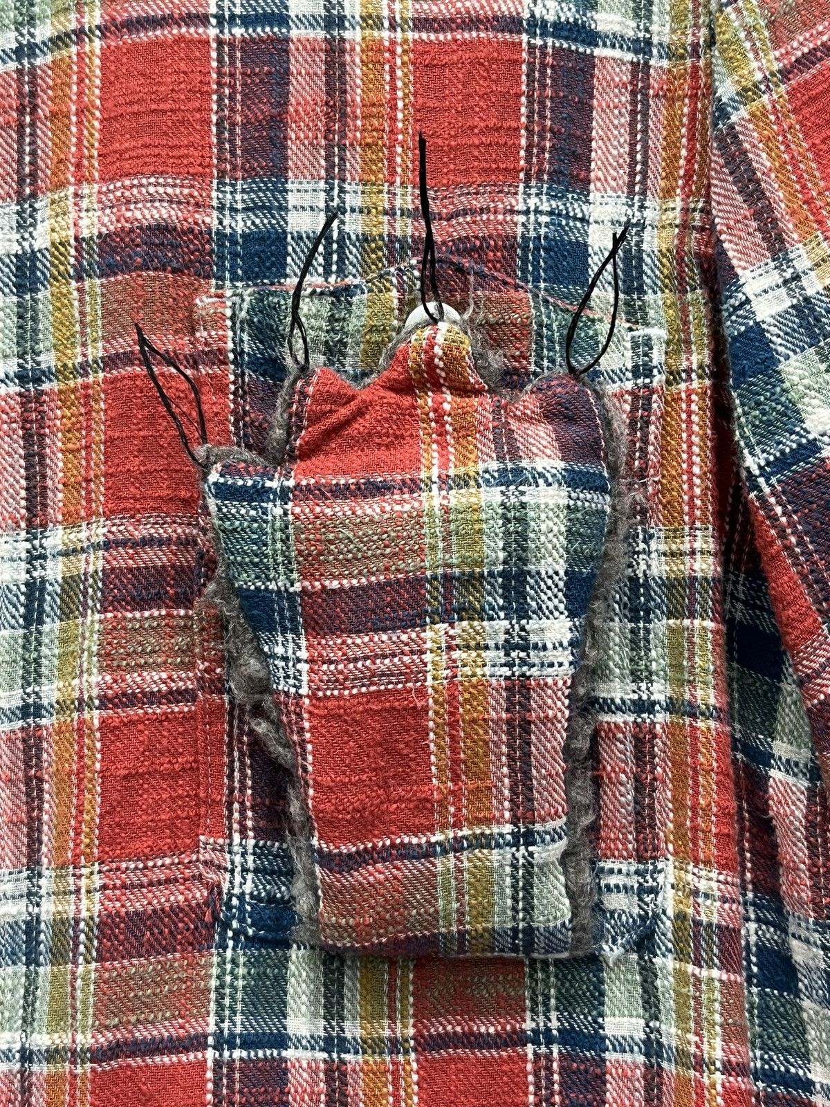 Issey Miyake 💥NE-NET ISSEY MIYAKE 3D Hairy Bear Hands Checked Flannel Size US S / EU 44-46 / 1 - 7 Thumbnail