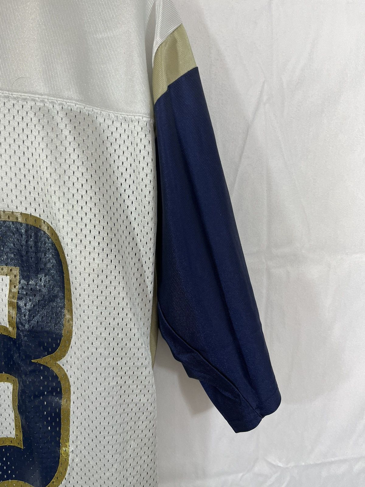 Reebok St Louis Rams Marshall Faulk Distressed Faded NFL Jersey Size US L / EU 52-54 / 3 - 5 Thumbnail