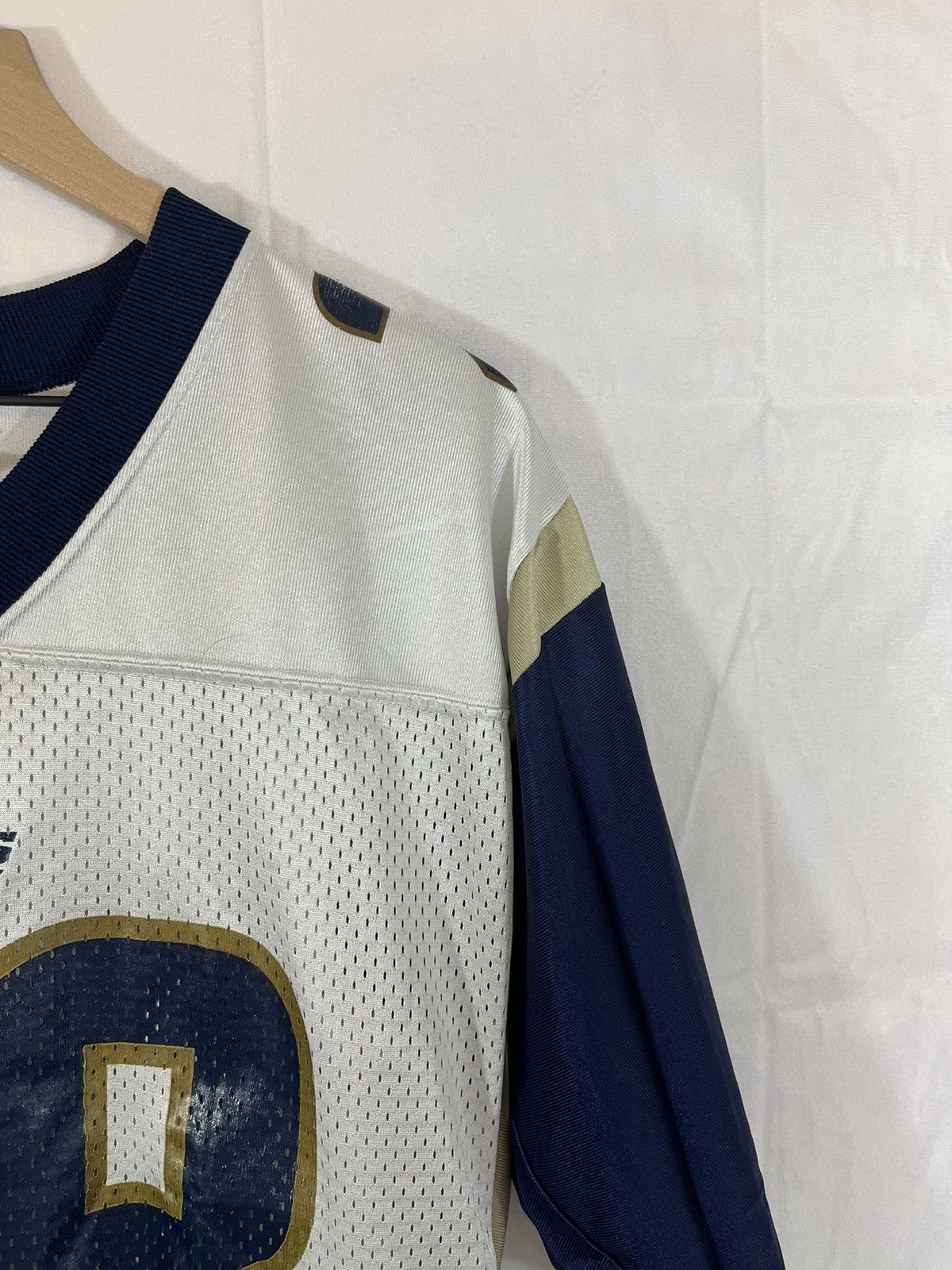 Reebok St Louis Rams Marshall Faulk Distressed Faded NFL Jersey Size US L / EU 52-54 / 3 - 4 Thumbnail