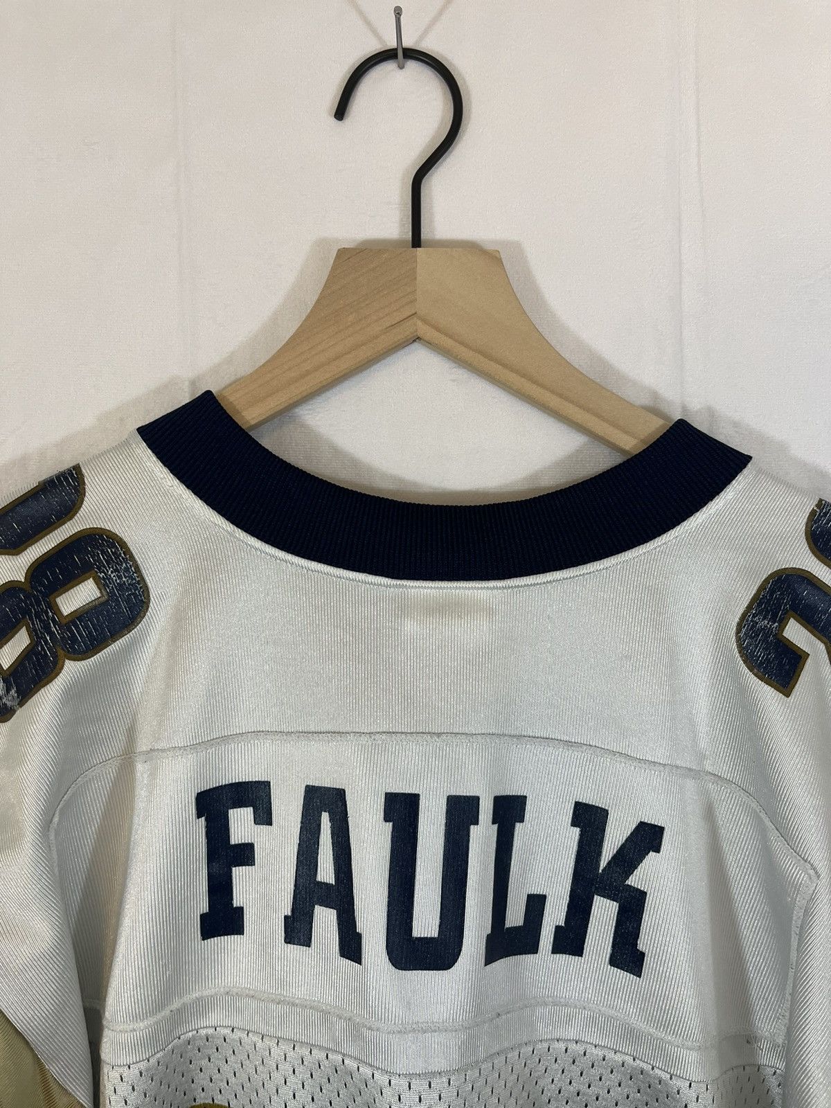 Reebok St Louis Rams Marshall Faulk Distressed Faded NFL Jersey Size US L / EU 52-54 / 3 - 12 Thumbnail