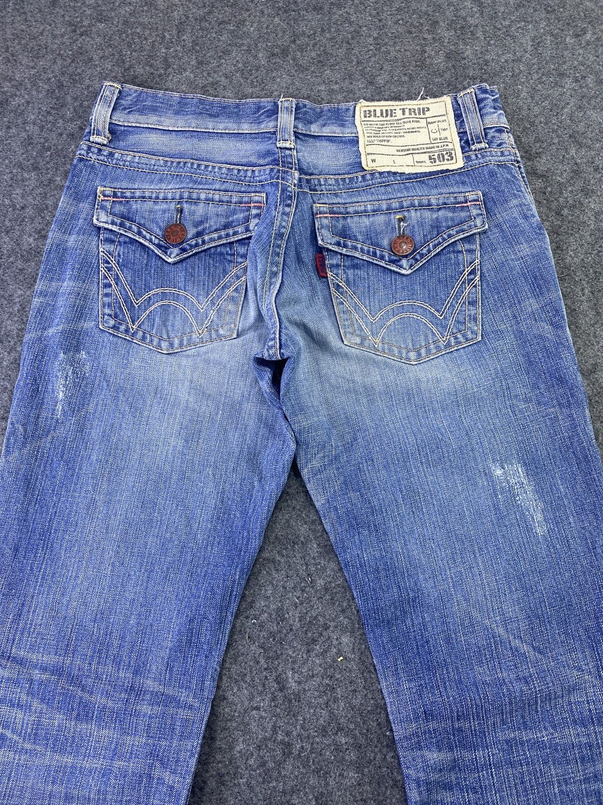 Edwin EDWIN 503 BLUE TRIP DISTRESS WASH DENIM - J783 Size 32" / US 10 / IT 46 - 10 Thumbnail