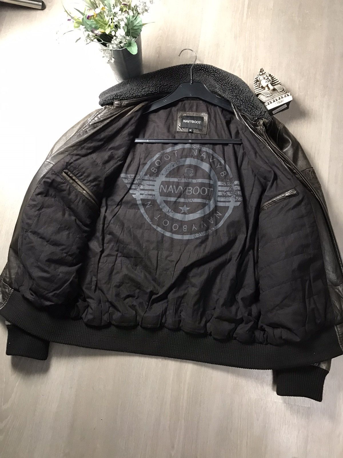 Genuine Leather Navyboot Brown Leather jacket size M Size US M / EU 48-50 / 2 - 10 Thumbnail