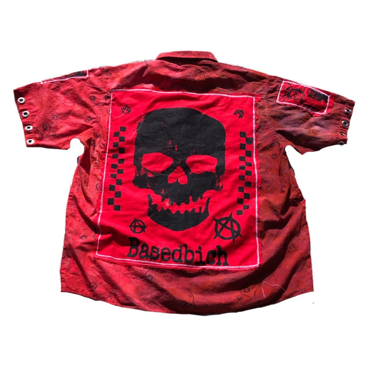 Japanese Brand Basedbich 1 of 1 Hawaiian shirt with patches Size US XXL / EU 58 / 5 - 2 Thumbnail