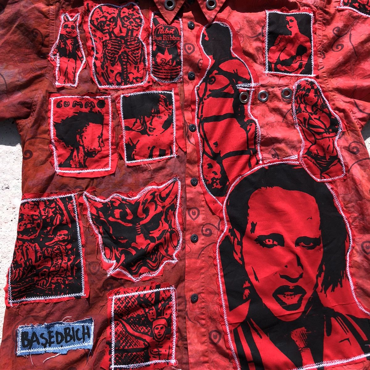 Japanese Brand Basedbich 1 of 1 Hawaiian shirt with patches Size US XXL / EU 58 / 5 - 5 Thumbnail