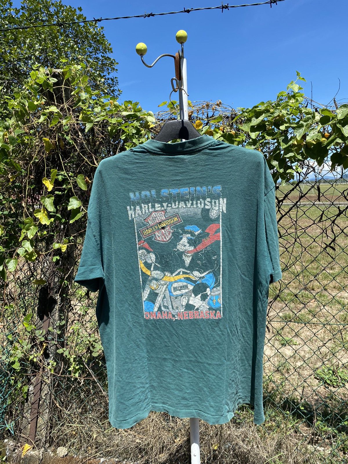 Harley Davidson × Vintage Vintage Thrashed Holstein’s Harley-Davidson T-shirt Size US XL / EU 56 / 4 - 1 Thumbnail