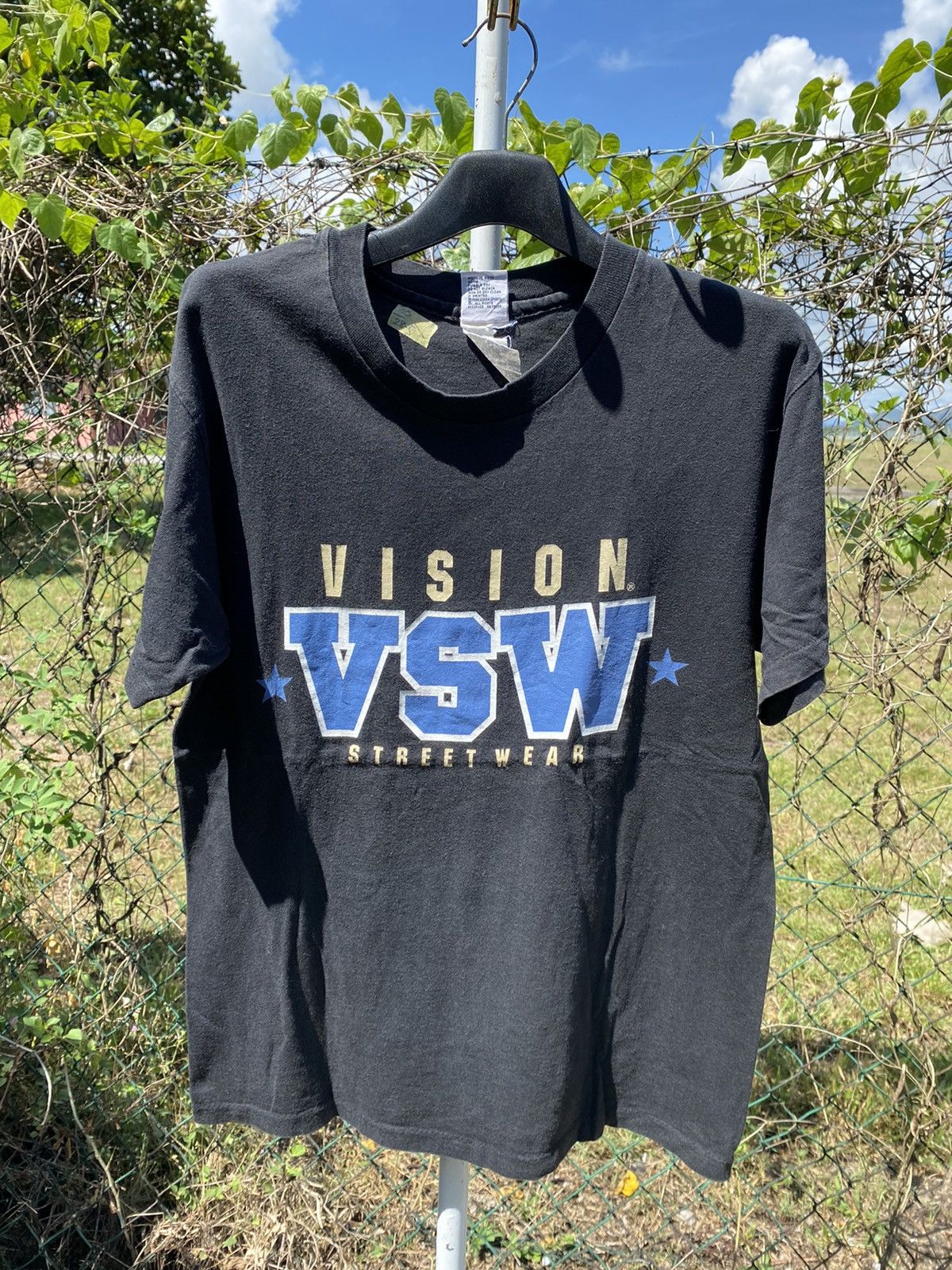 Vintage × Vision Streetwear Vintage 80s Vision VSW Streetwear T-shirt Size US M / EU 48-50 / 2 - 1 Thumbnail
