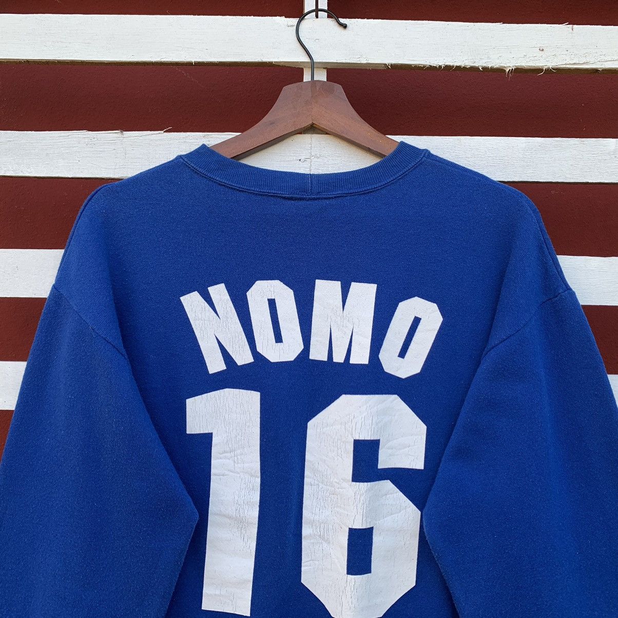 MLB Vintage 90s MLB Dodgers Nomo 16 Sweatshirt Size US M / EU 48-50 / 2 - 5 Thumbnail