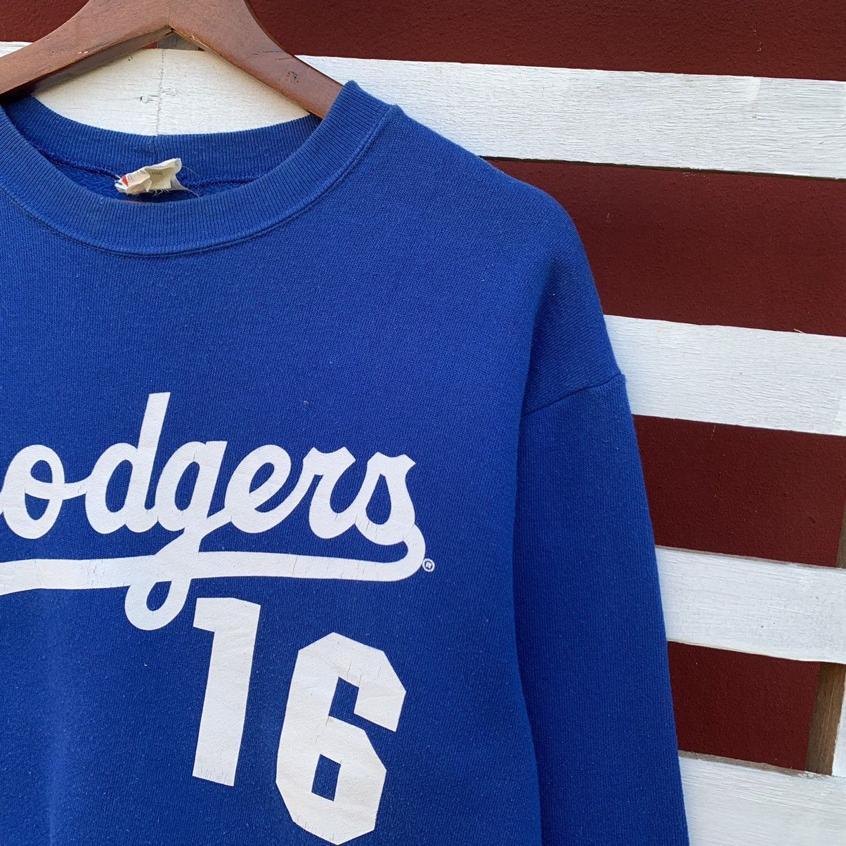 MLB Vintage 90s MLB Dodgers Nomo 16 Sweatshirt Size US M / EU 48-50 / 2 - 4 Thumbnail