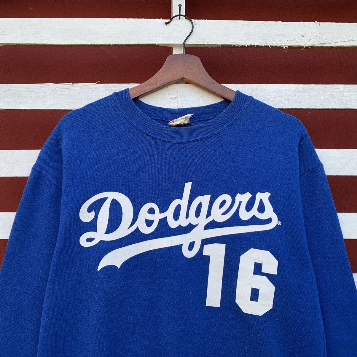 MLB Vintage 90s MLB Dodgers Nomo 16 Sweatshirt Size US M / EU 48-50 / 2 - 3 Thumbnail