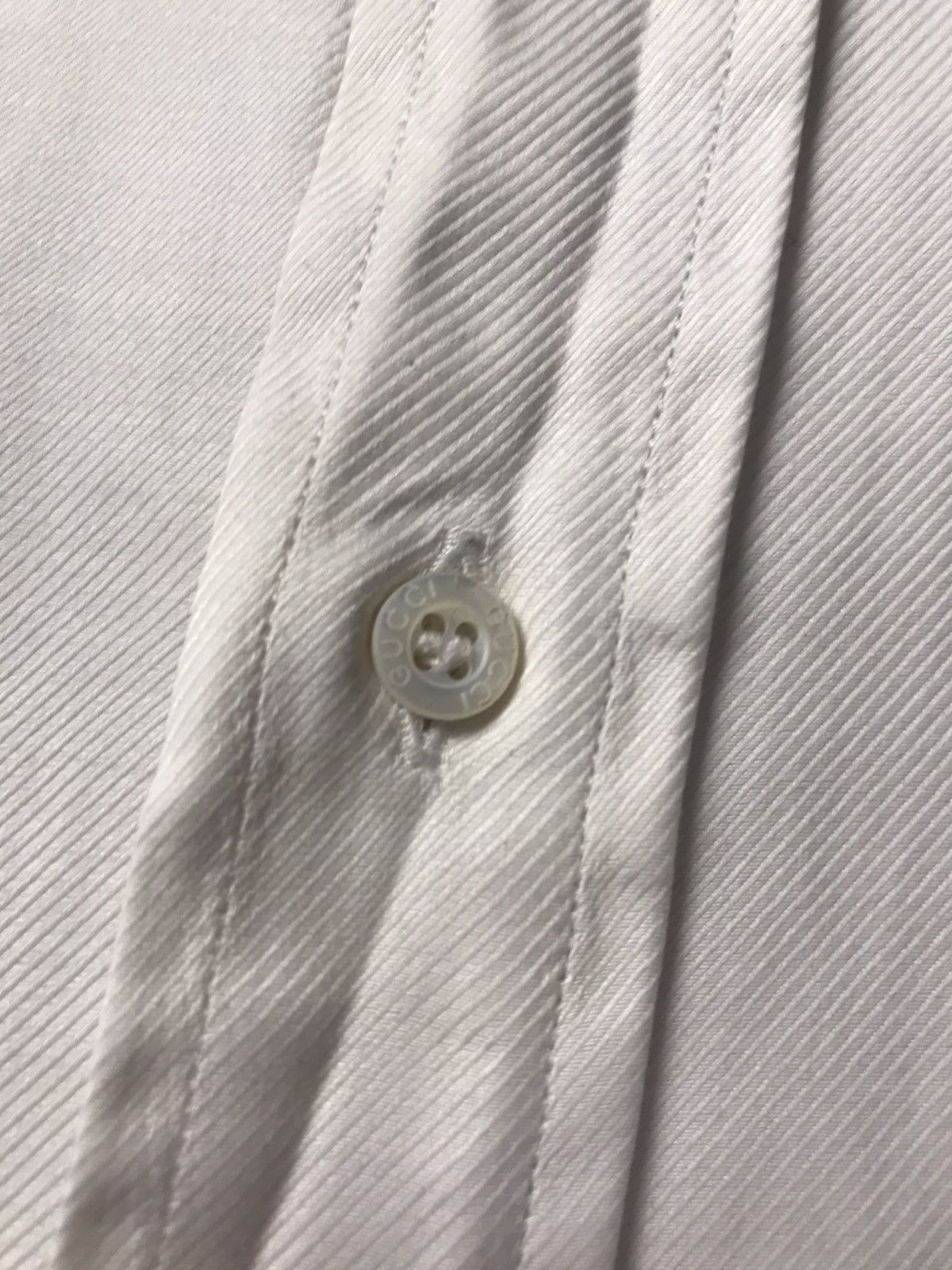 Gucci Vintage Gucci White shirt bottom up Size US L / EU 52-54 / 3 - 7 Thumbnail