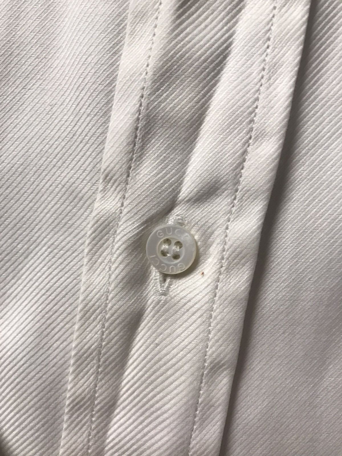 Gucci Vintage Gucci White shirt bottom up Size US L / EU 52-54 / 3 - 6 Thumbnail