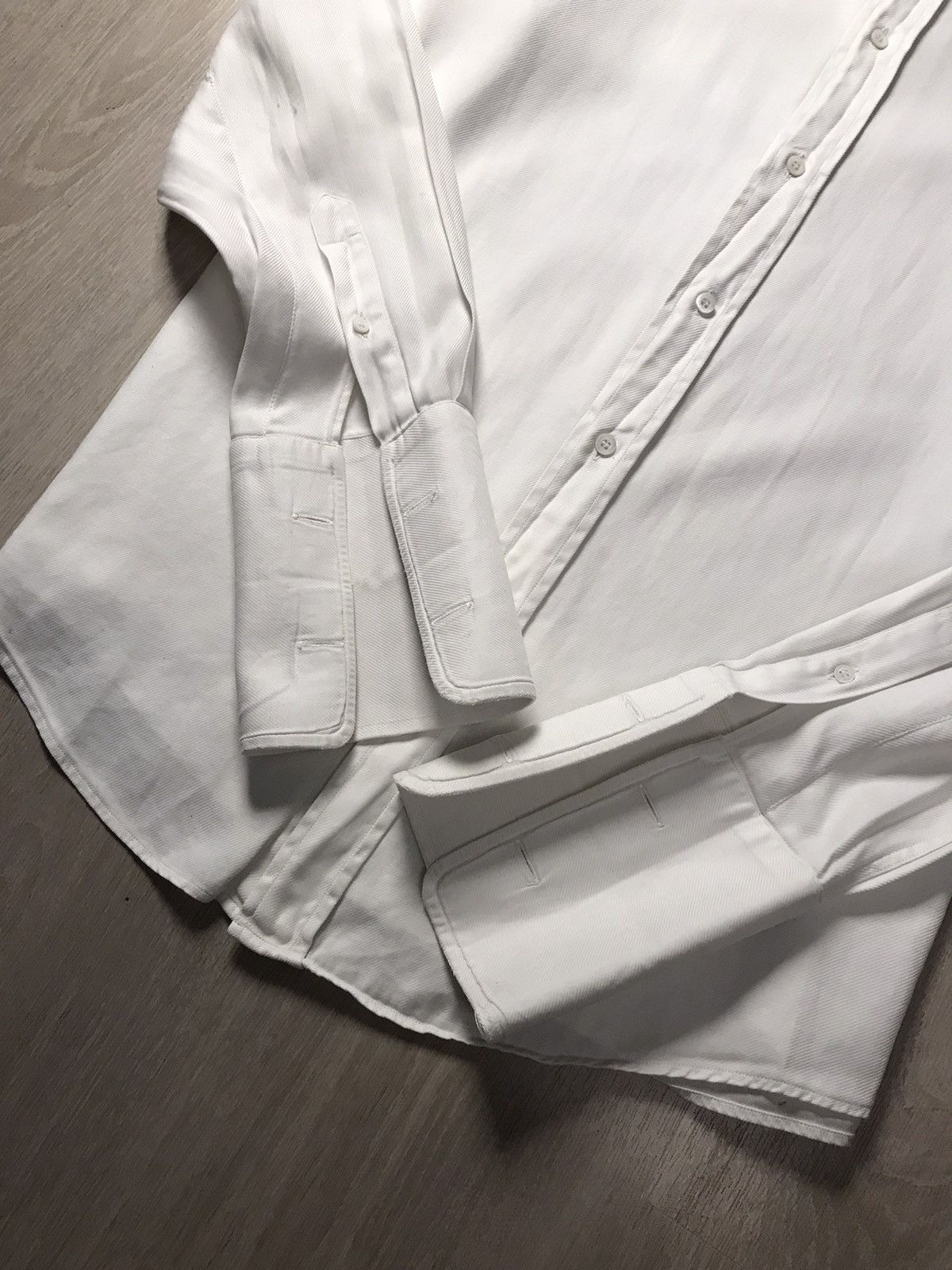 Gucci Vintage Gucci White shirt bottom up Size US L / EU 52-54 / 3 - 5 Thumbnail