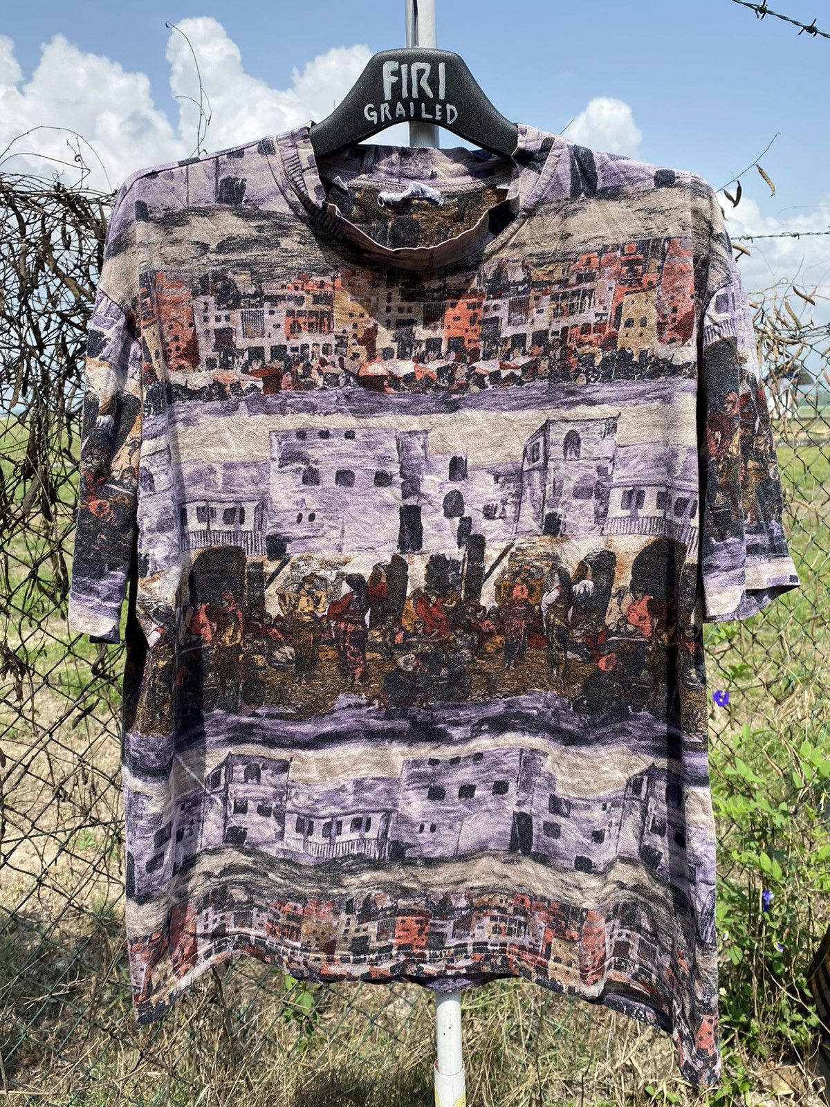 Vintage Fabio Inghirami Overprint Tee Size US XL / EU 56 / 4 - 1 Thumbnail