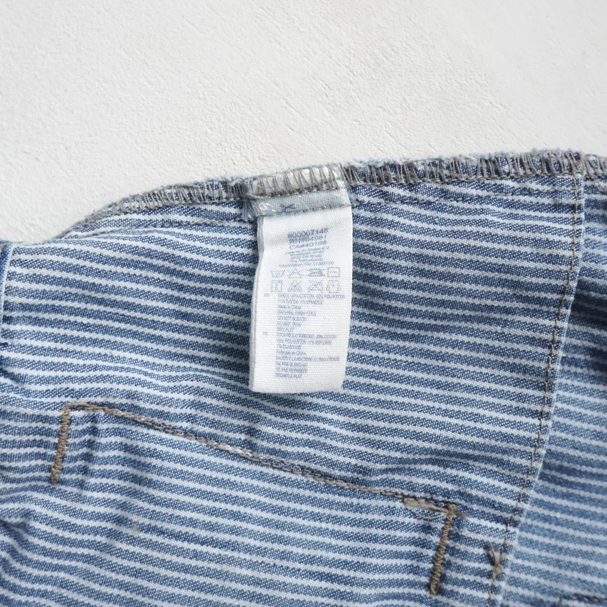 Other I LOVE H81 Hickory Striped Crop Denim Jacket Size M / US 6-8 / IT 42-44 - 9 Thumbnail