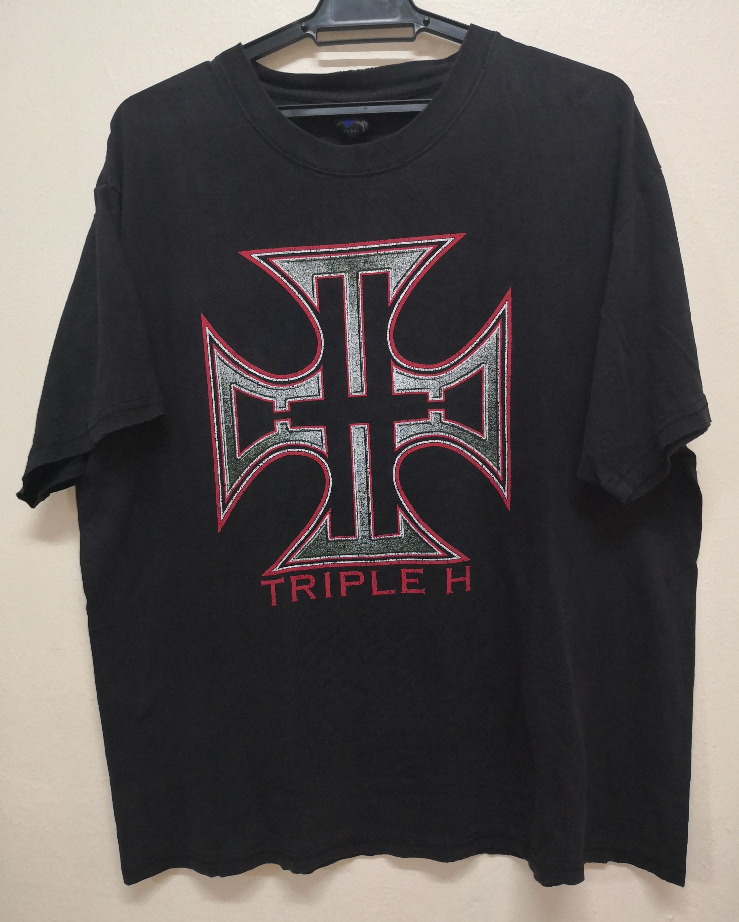 T-shirt Vintage Triple H « Game Over » WWF/WWE - Années 90/2000 - Taille XL - Occasion Très Bon état