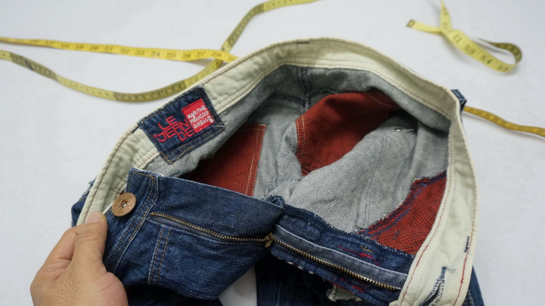 Marithe + Francois Girbaud Dope! Marithe Francois Girbaud 🔥Claw Mark Distressed Jeans Size US 31 - 12 Thumbnail