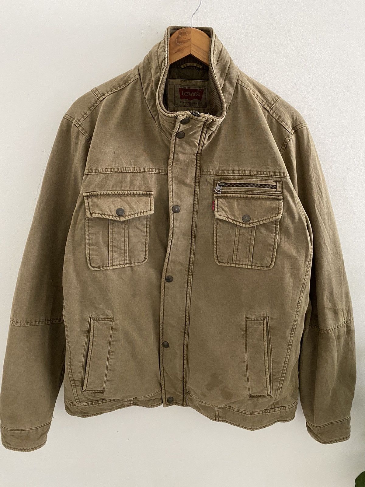 Vintage Levis Jacket Military Design nice style