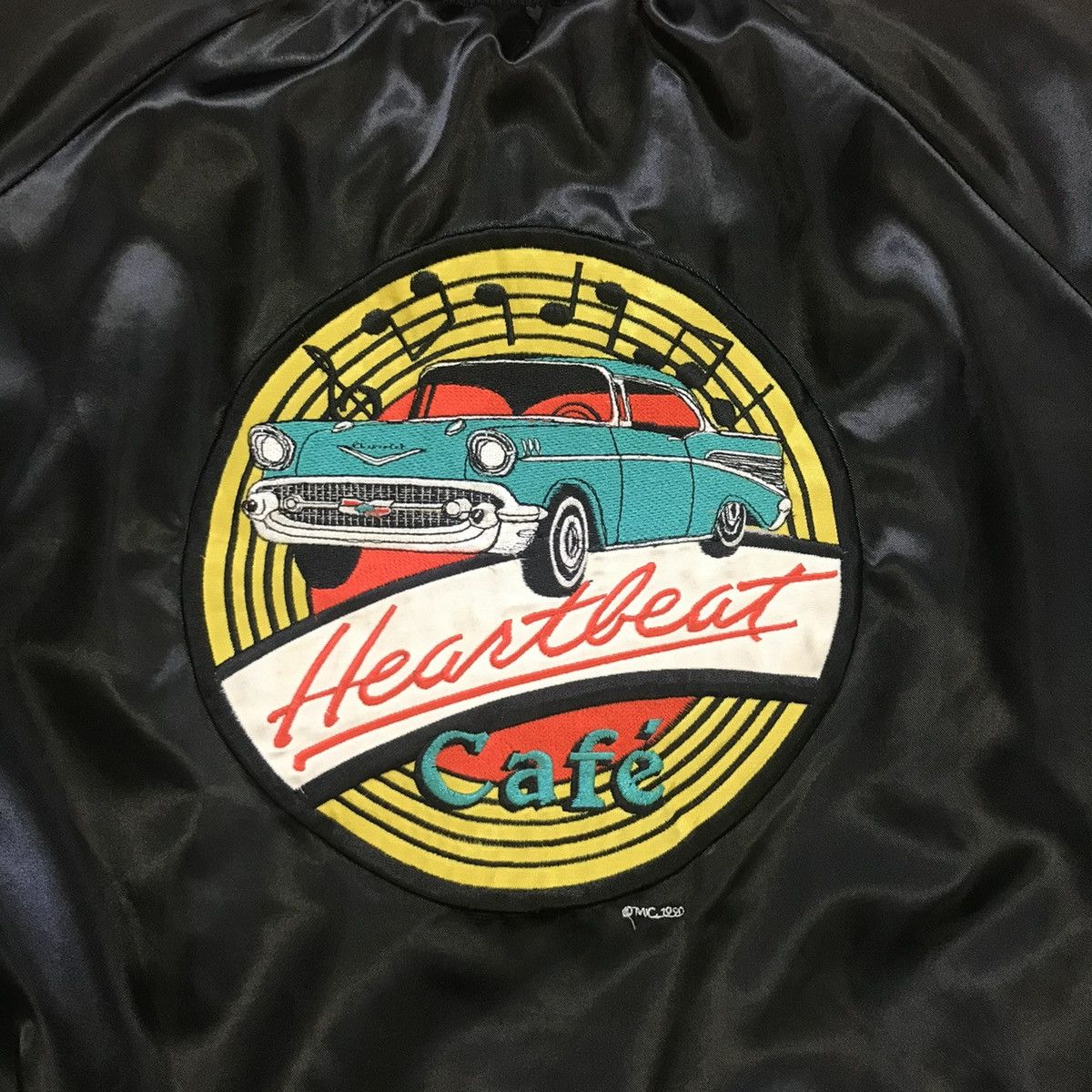 Chevrolet × Vintage Vintage Chevrolet Heartbeat cafe Bomber Jacket Size US L / EU 52-54 / 3 - 6 Thumbnail