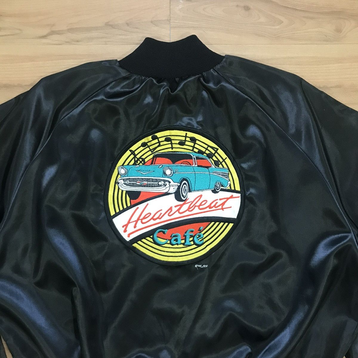Chevrolet × Vintage Vintage Chevrolet Heartbeat cafe Bomber Jacket Size US L / EU 52-54 / 3 - 2 Thumbnail