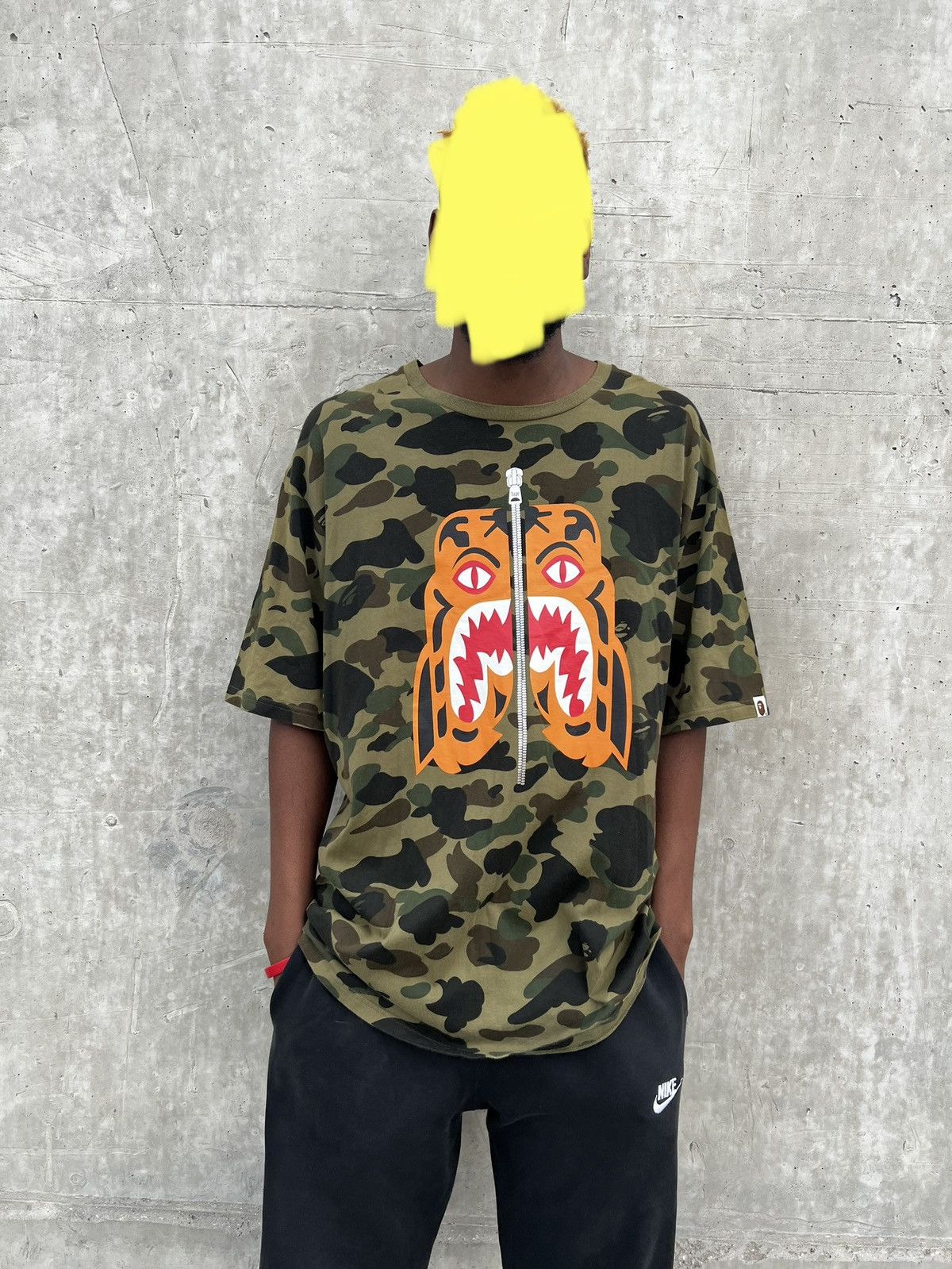 Bape tiger shark t shirt online