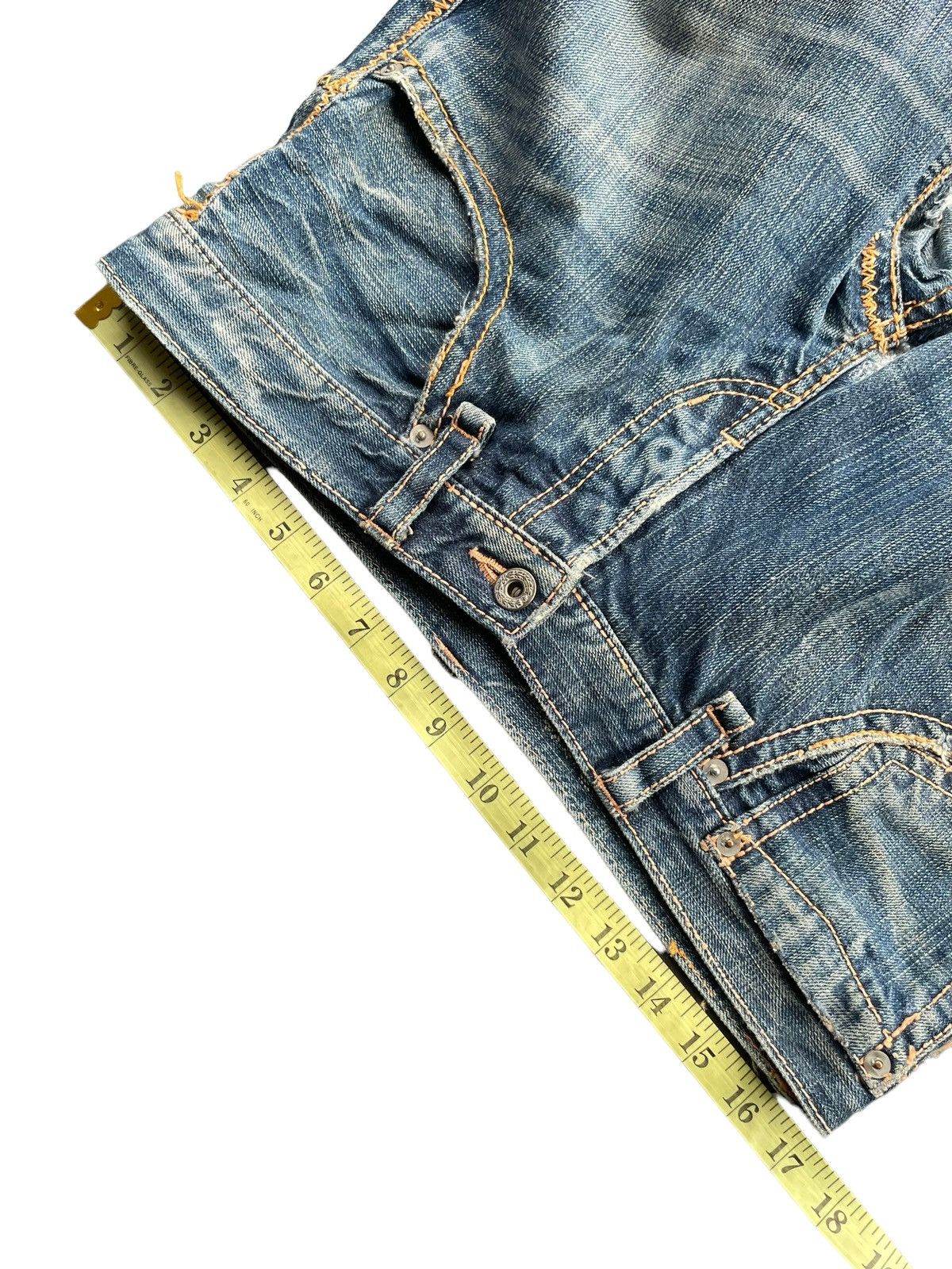 Japanese Brand Vintage Japanese Brand Distresed Rework Denim Size 34" / US 12 / IT 48 - 21 Thumbnail