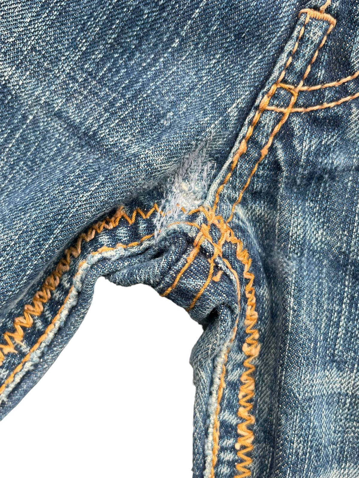 Japanese Brand Vintage Japanese Brand Distresed Rework Denim Size 34" / US 12 / IT 48 - 7 Thumbnail