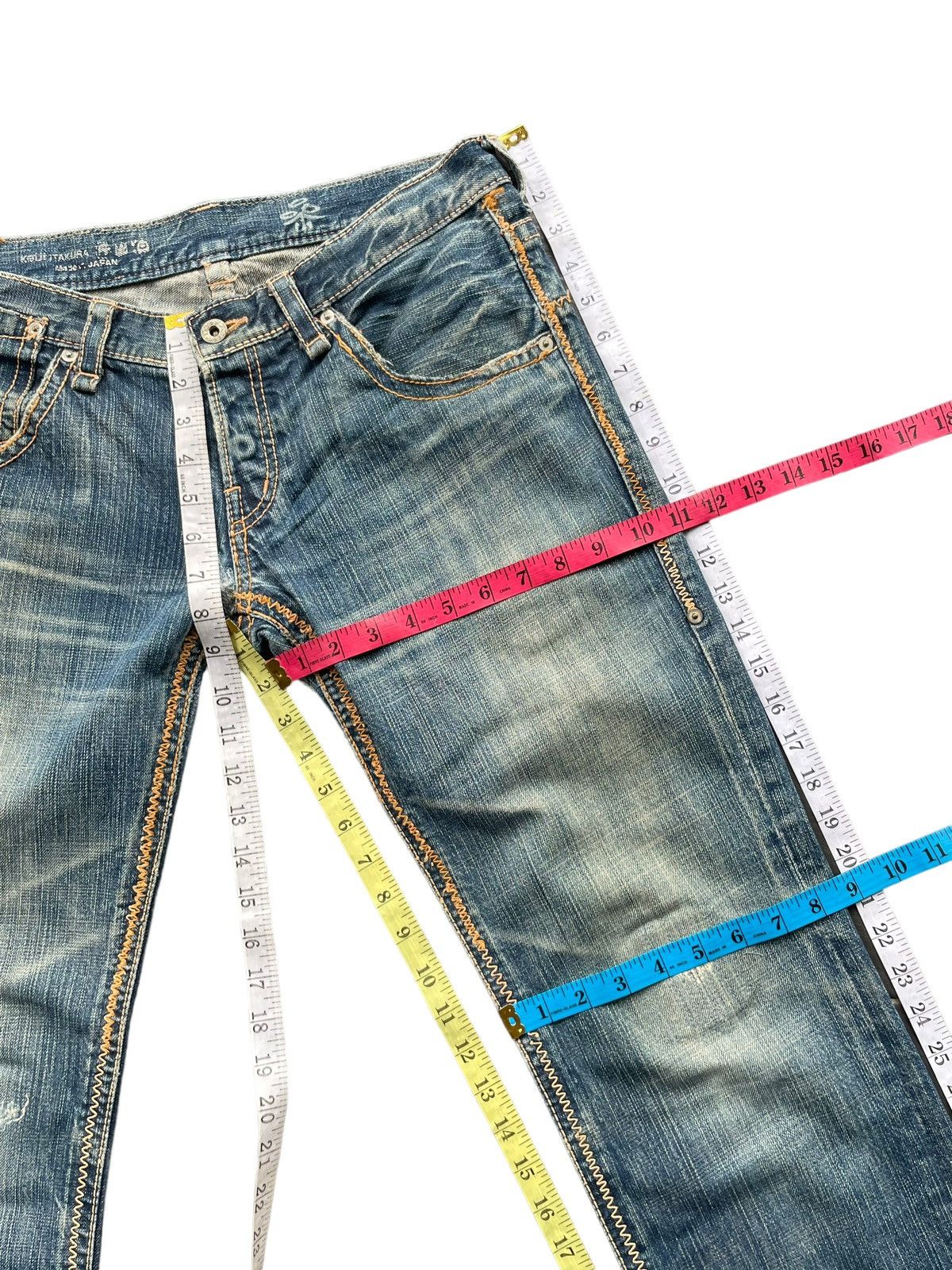 Japanese Brand Vintage Japanese Brand Distresed Rework Denim Size 34" / US 12 / IT 48 - 24 Thumbnail