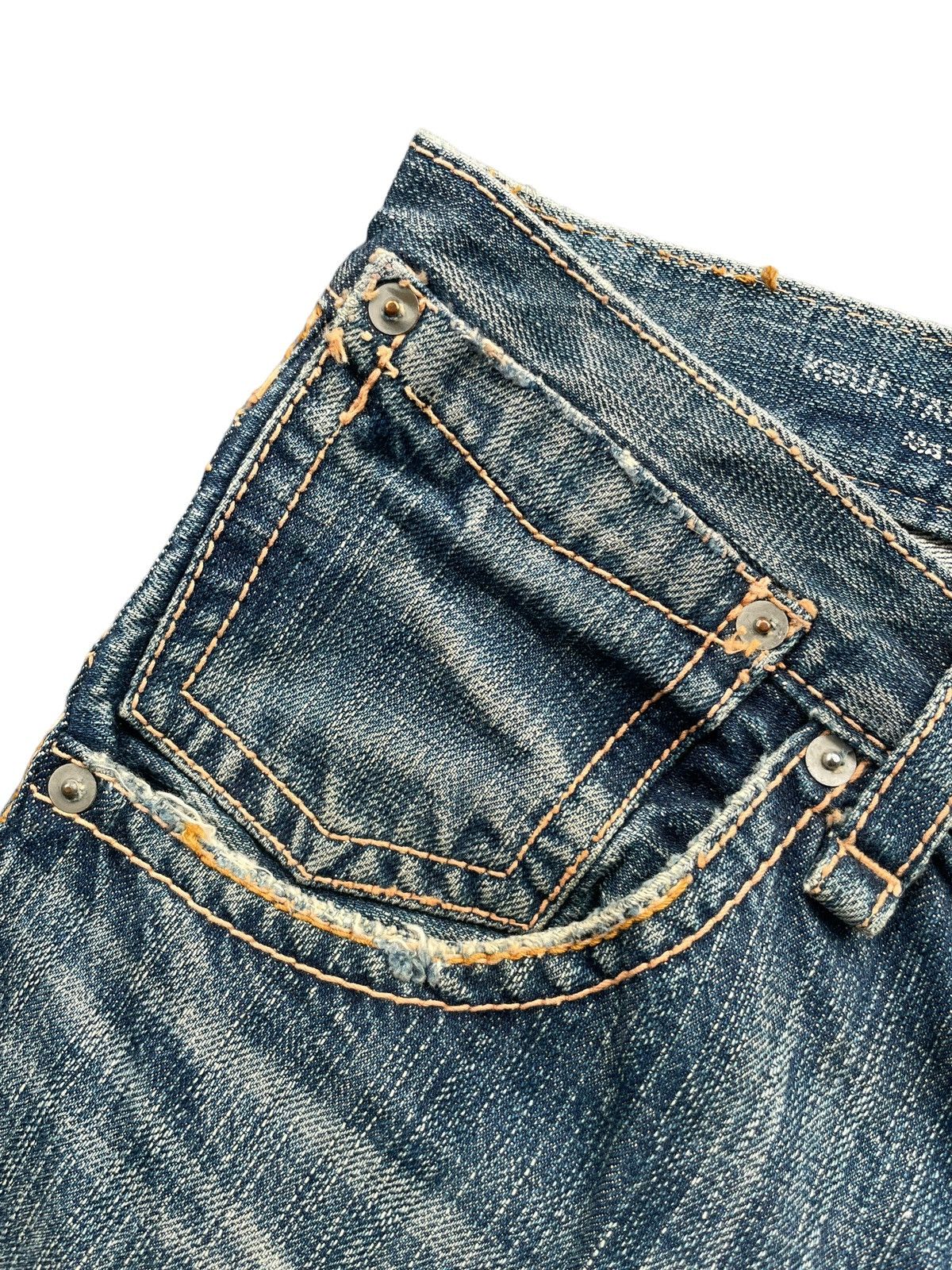 Japanese Brand Vintage Japanese Brand Distresed Rework Denim Size 34" / US 12 / IT 48 - 8 Thumbnail