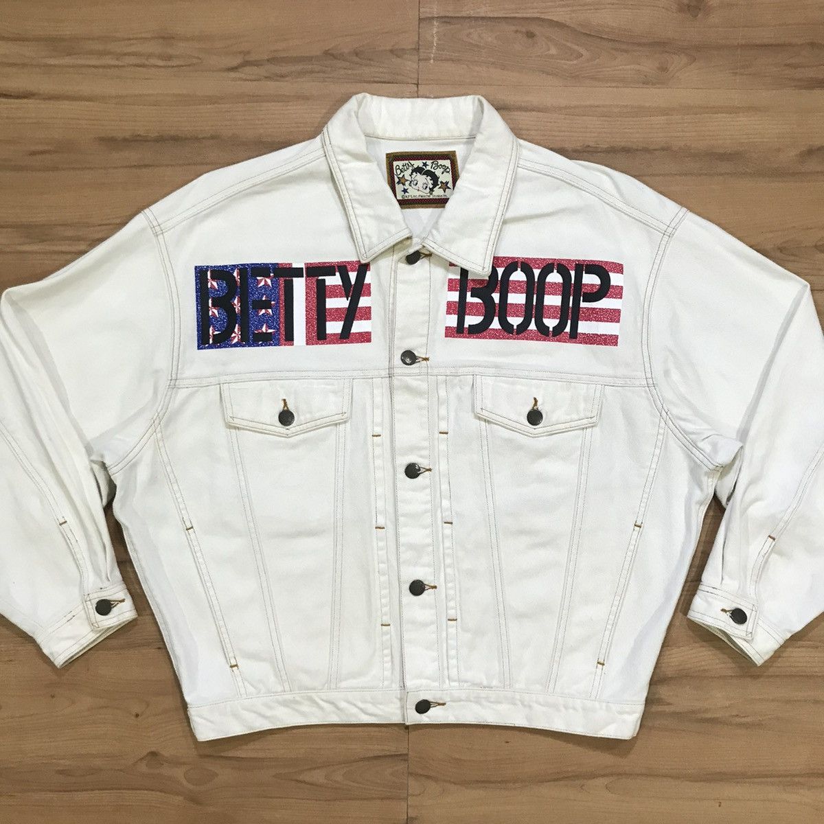Vintage Vintage Betty Boop king features syndicate Denim Jacket Size US L / EU 52-54 / 3 - 4 Thumbnail
