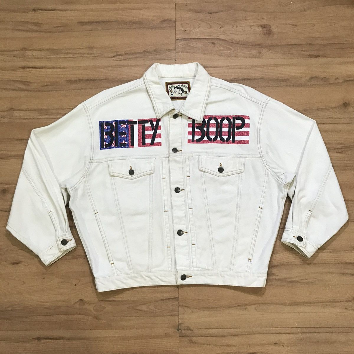 Vintage Vintage Betty Boop king features syndicate Denim Jacket Size US L / EU 52-54 / 3 - 2 Thumbnail