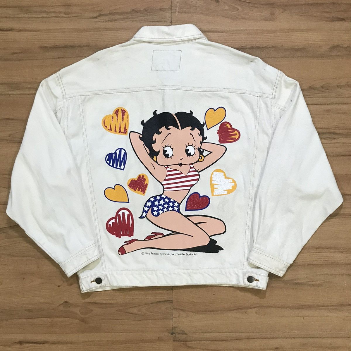 Vintage Vintage Betty Boop king features syndicate Denim Jacket Size US L / EU 52-54 / 3 - 9 Thumbnail