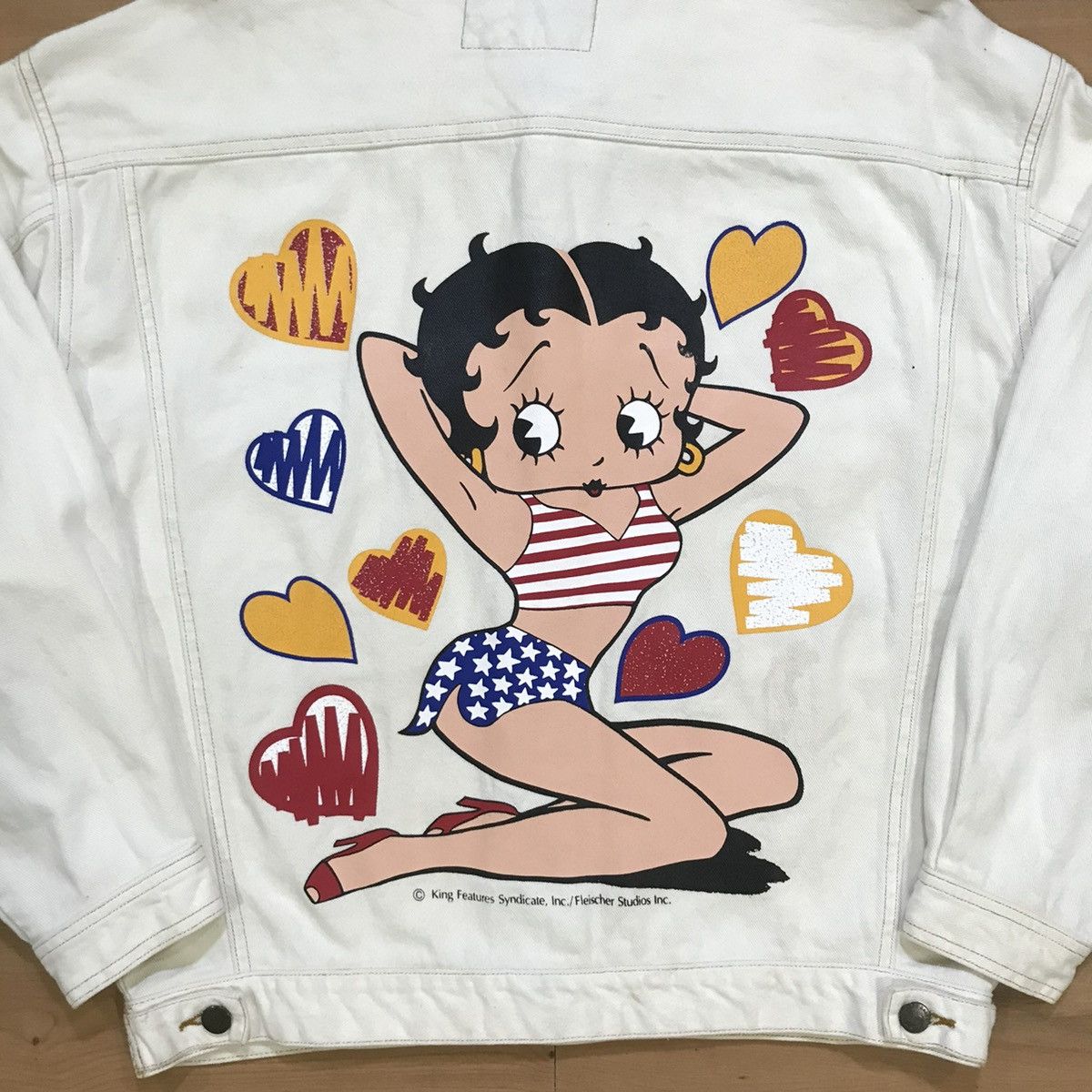 Vintage Vintage Betty Boop king features syndicate Denim Jacket Size US L / EU 52-54 / 3 - 10 Thumbnail