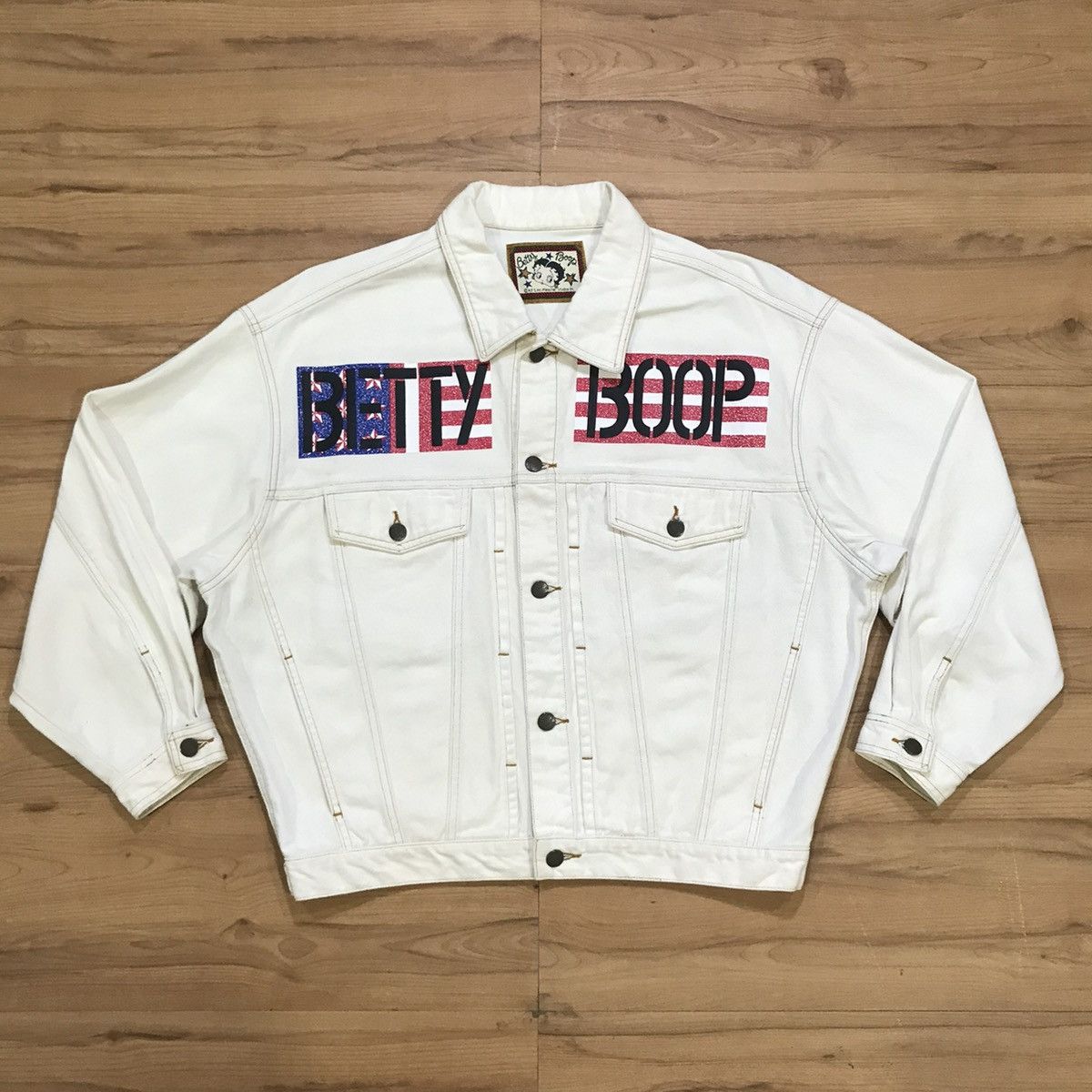 Vintage Vintage Betty Boop king features syndicate Denim Jacket Size US L / EU 52-54 / 3 - 3 Thumbnail