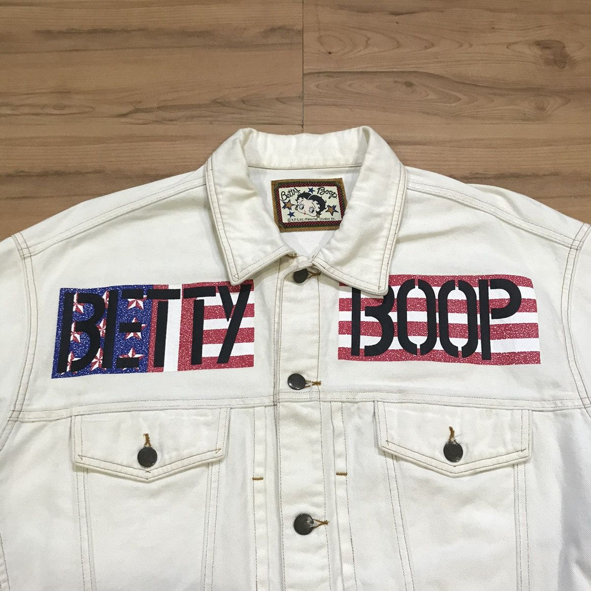 Vintage Vintage Betty Boop king features syndicate Denim Jacket Size US L / EU 52-54 / 3 - 8 Thumbnail