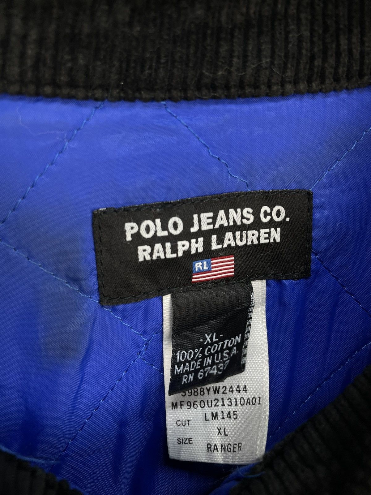 Polo Ralph Lauren Vintage Polo Jeans Co Ralph Lauren corduroy zip up jacket Size US XL / EU 56 / 4 - 6 Thumbnail