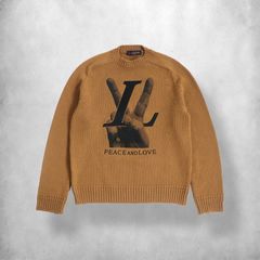 Kim Jones' AW18' Louis Vuitton 'Peace and Love' Knit Sweater
