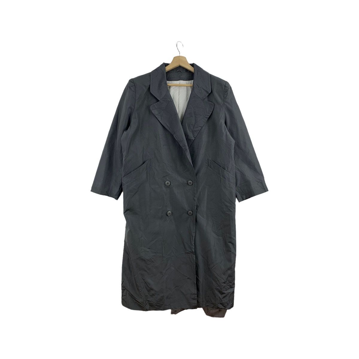 Rare!! Vintage JAPANESEBRAND Trench long coat jacket