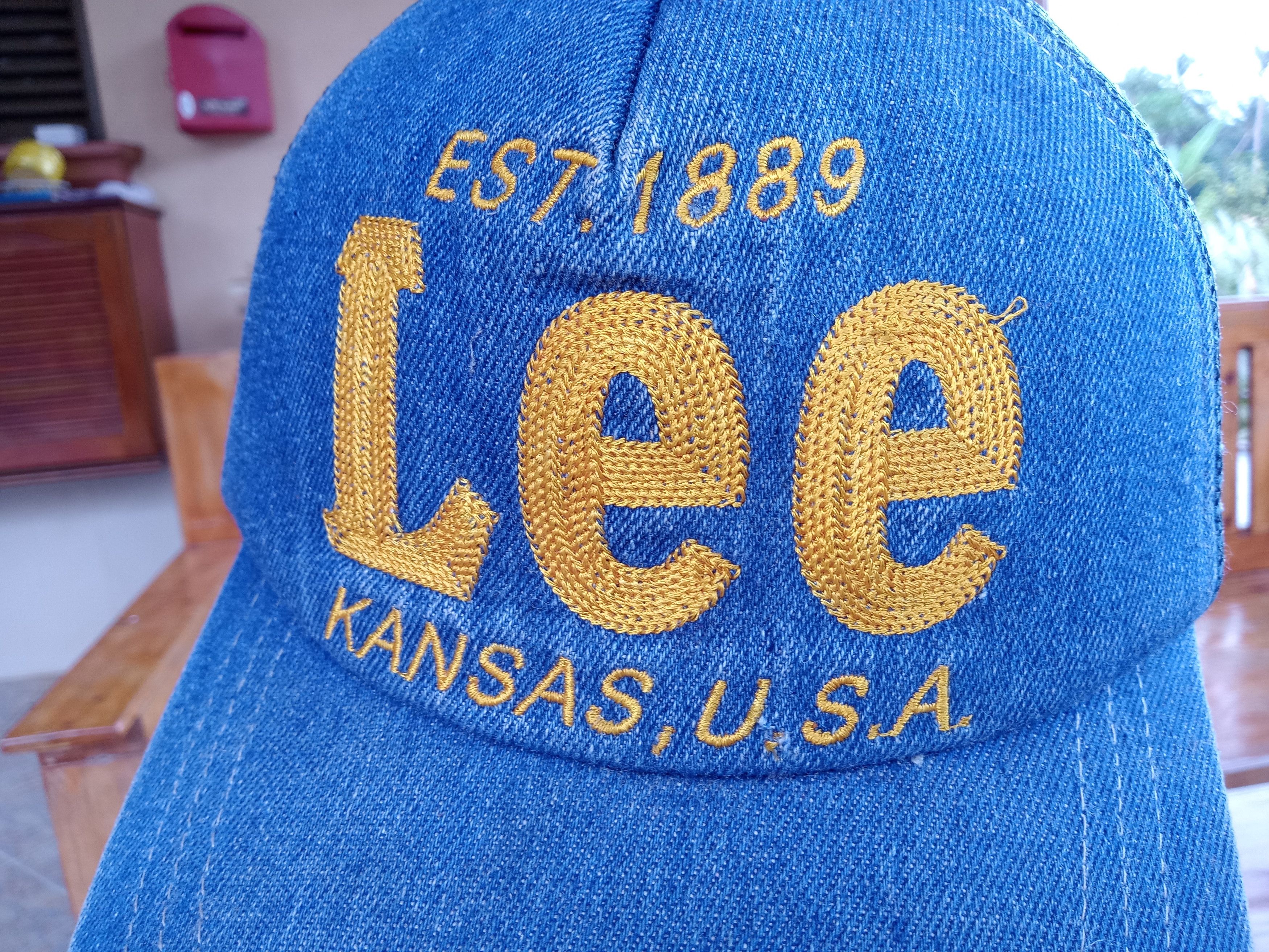 Lee Vintage Lee Kansas USA Denim Trucker Hats Size ONE SIZE - 7 Thumbnail