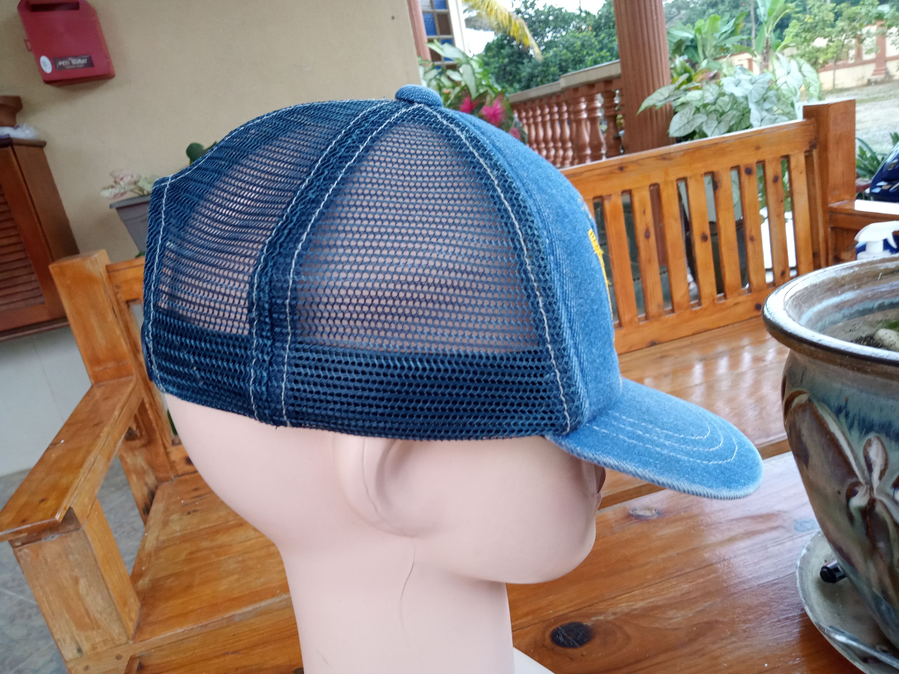 Lee Vintage Lee Kansas USA Denim Trucker Hats Size ONE SIZE - 2 Thumbnail