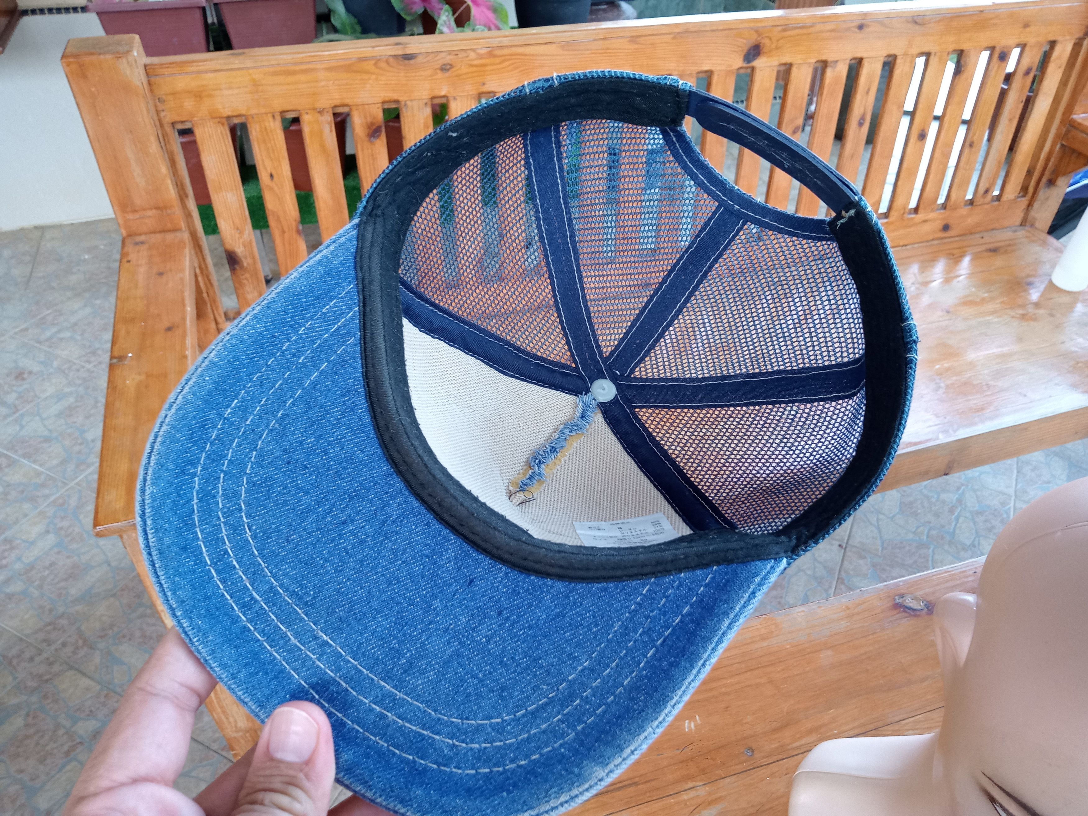 Lee Vintage Lee Kansas USA Denim Trucker Hats Size ONE SIZE - 17 Thumbnail
