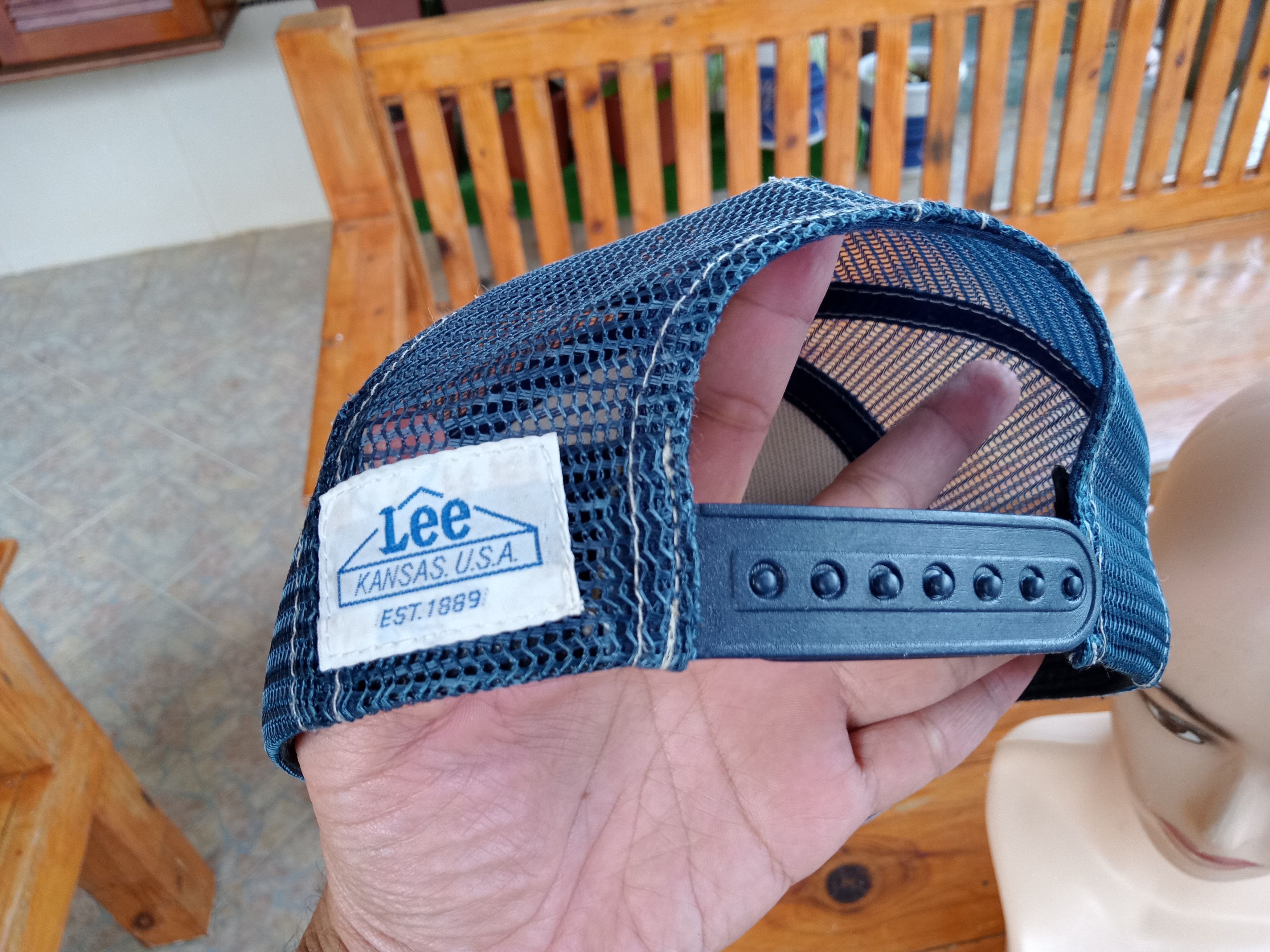 Lee Vintage Lee Kansas USA Denim Trucker Hats Size ONE SIZE - 11 Thumbnail