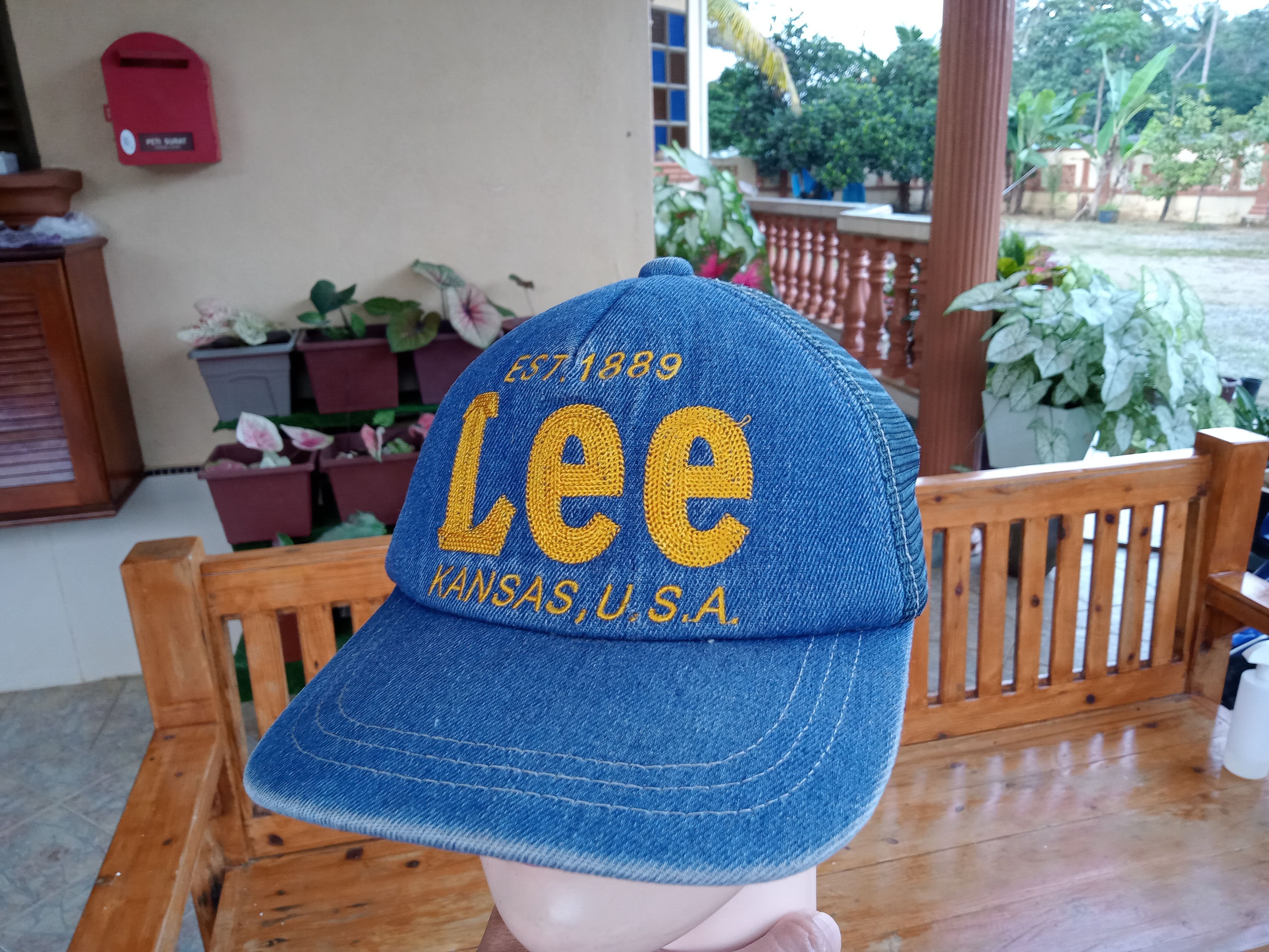 Lee Vintage Lee Kansas USA Denim Trucker Hats Size ONE SIZE - 8 Thumbnail