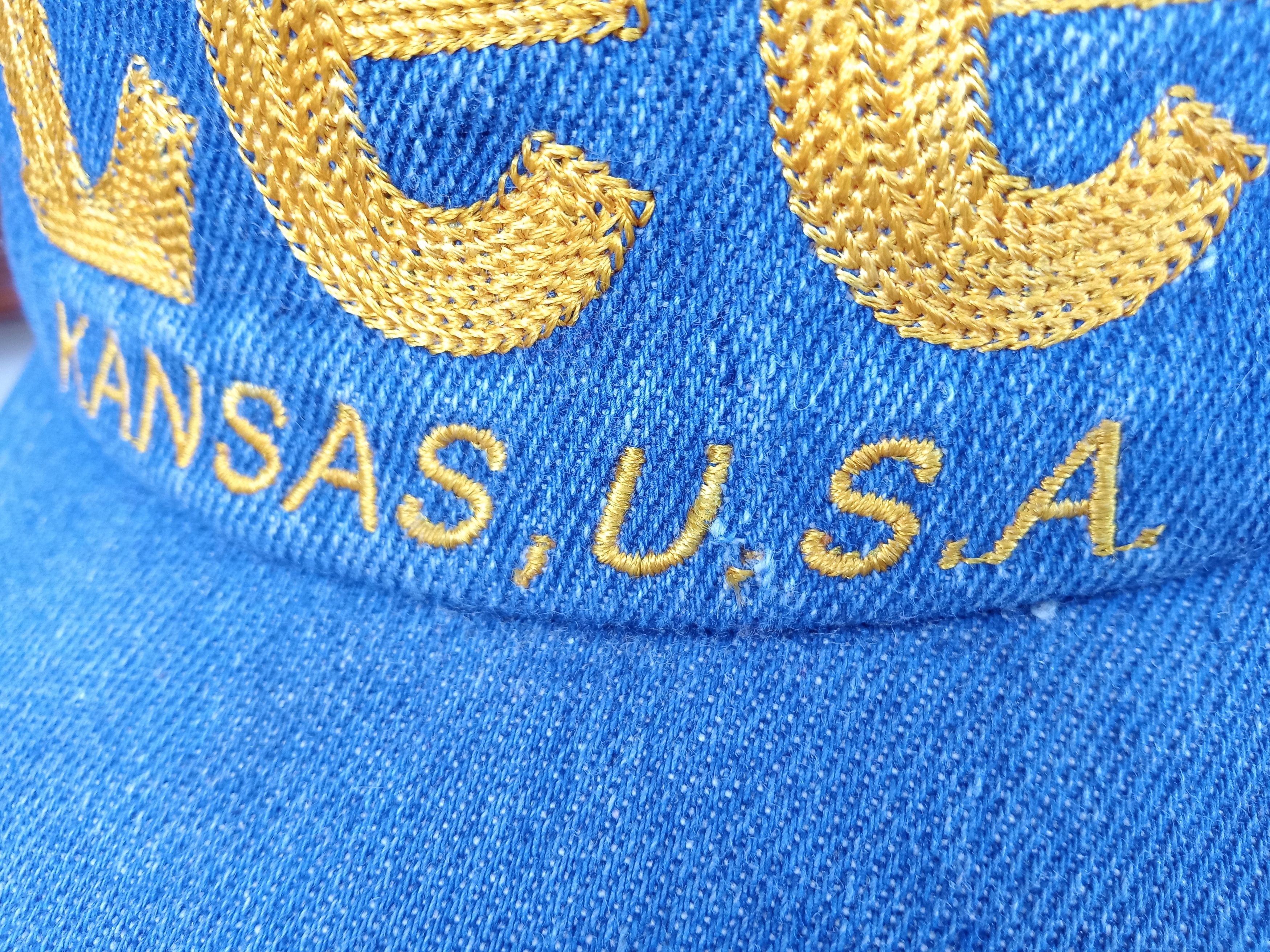 Lee Vintage Lee Kansas USA Denim Trucker Hats Size ONE SIZE - 6 Thumbnail