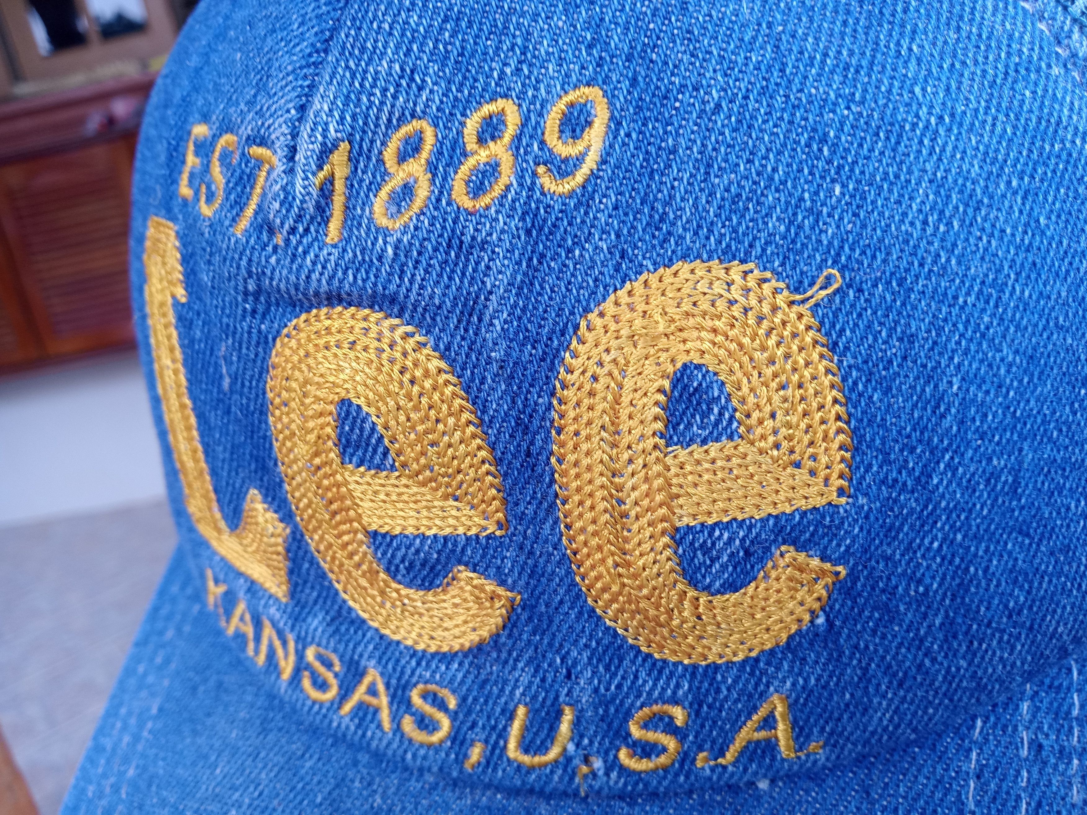 Lee Vintage Lee Kansas USA Denim Trucker Hats Size ONE SIZE - 5 Thumbnail