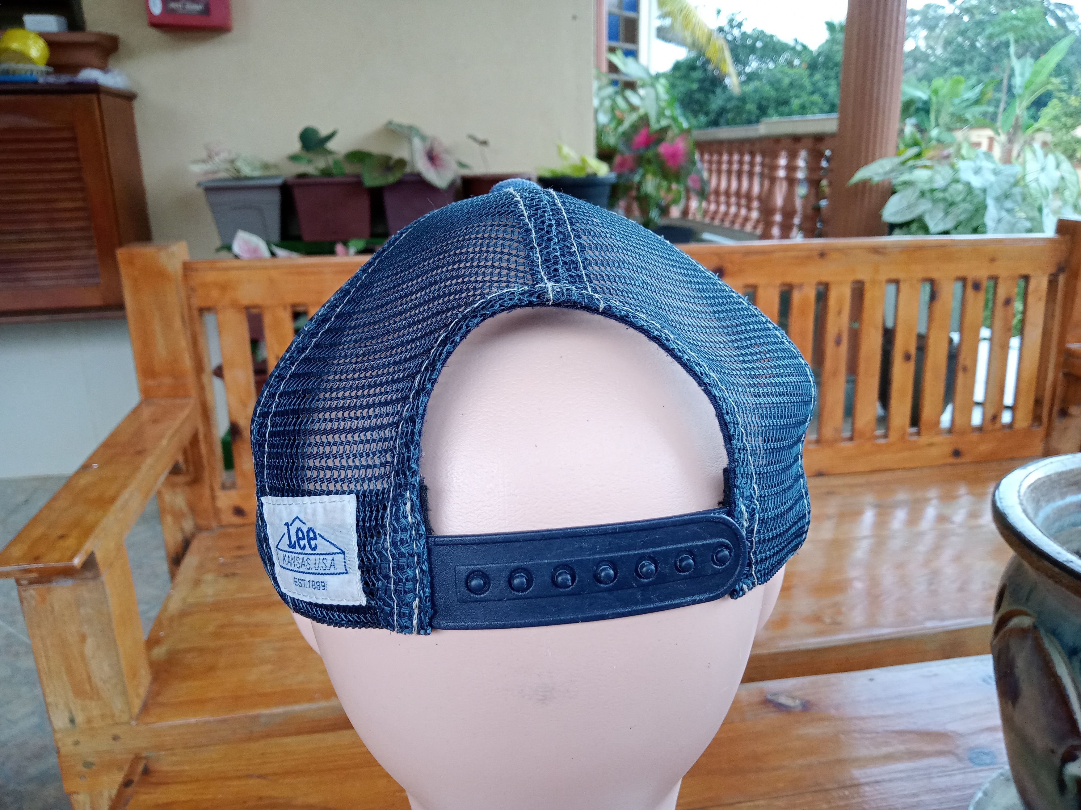 Lee Vintage Lee Kansas USA Denim Trucker Hats Size ONE SIZE - 3 Thumbnail