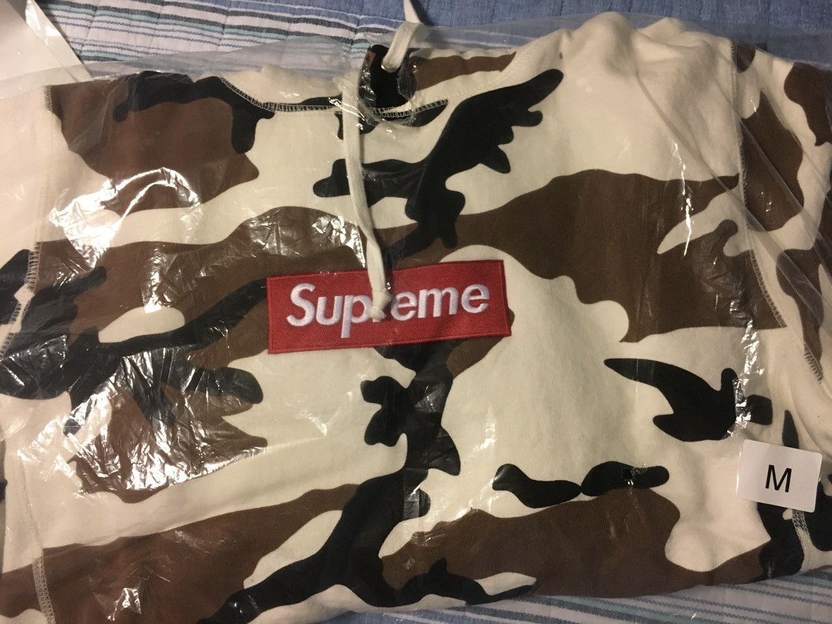 Supreme Supreme FW 16 Brown Camo Bogo Hoodie sz M Size US M / EU 48-50 / 2 - 1 Thumbnail