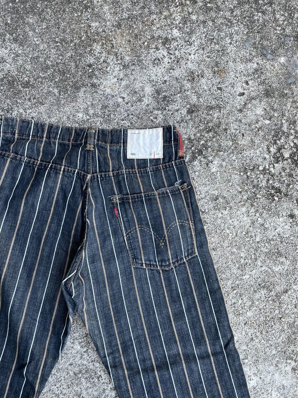 Levi's Levi’s 703 Striped Jeans Size US 30 / EU 46 - 9 Thumbnail