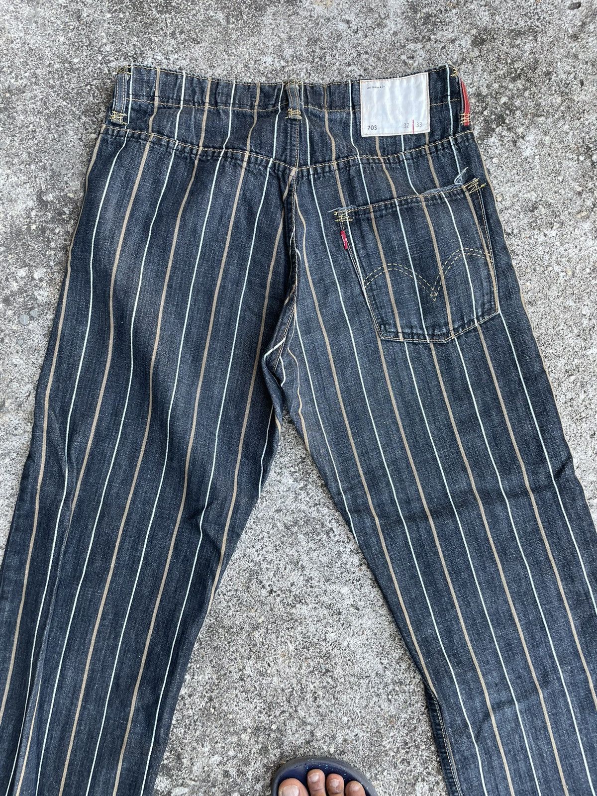 Levi's Levi’s 703 Striped Jeans Size US 30 / EU 46 - 11 Thumbnail
