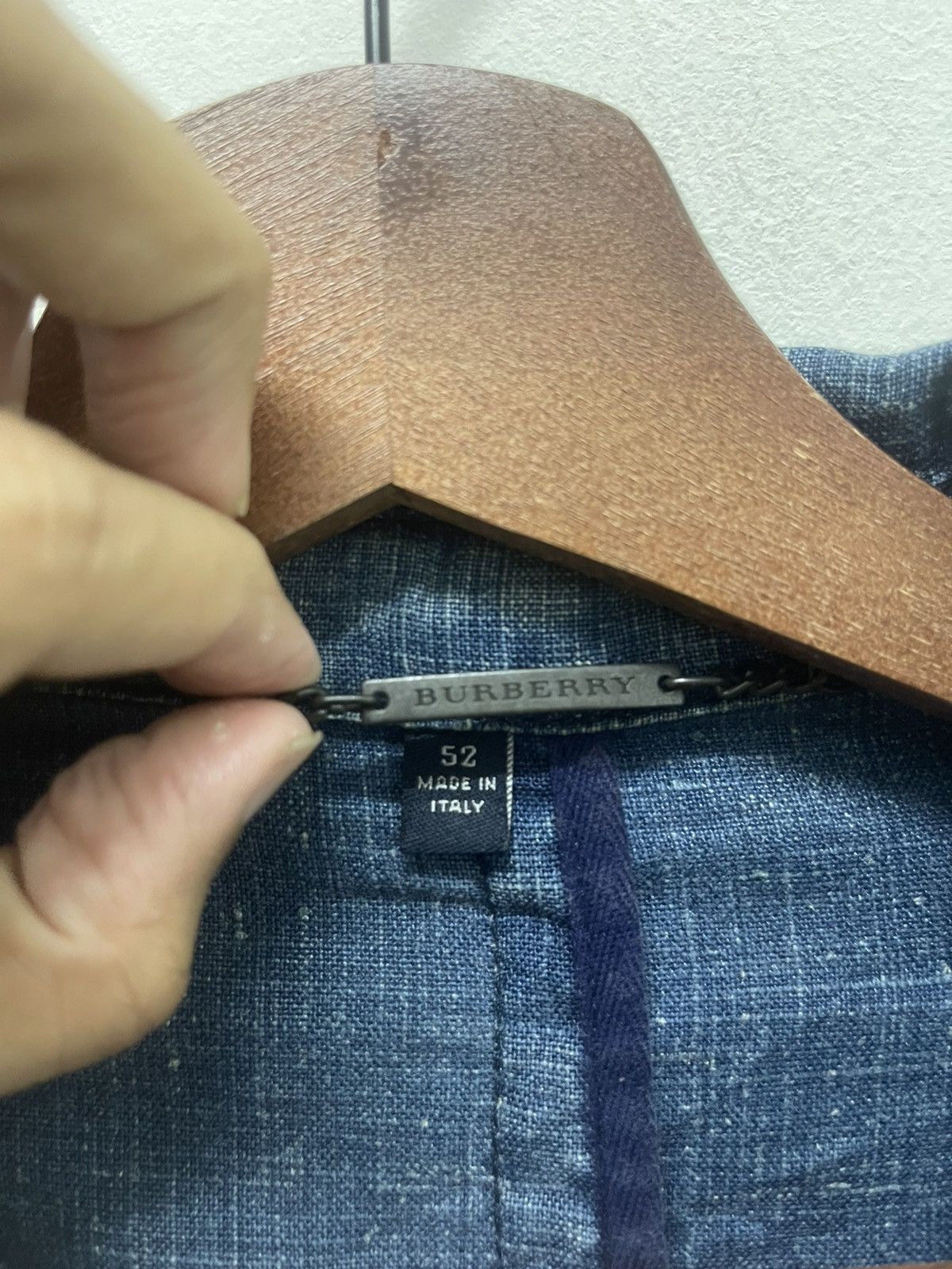 Burberry VINTAGE BURBERRYS PURE INDIGO DYED MADE IN ITALY Size US XL / EU 56 / 4 - 4 Thumbnail