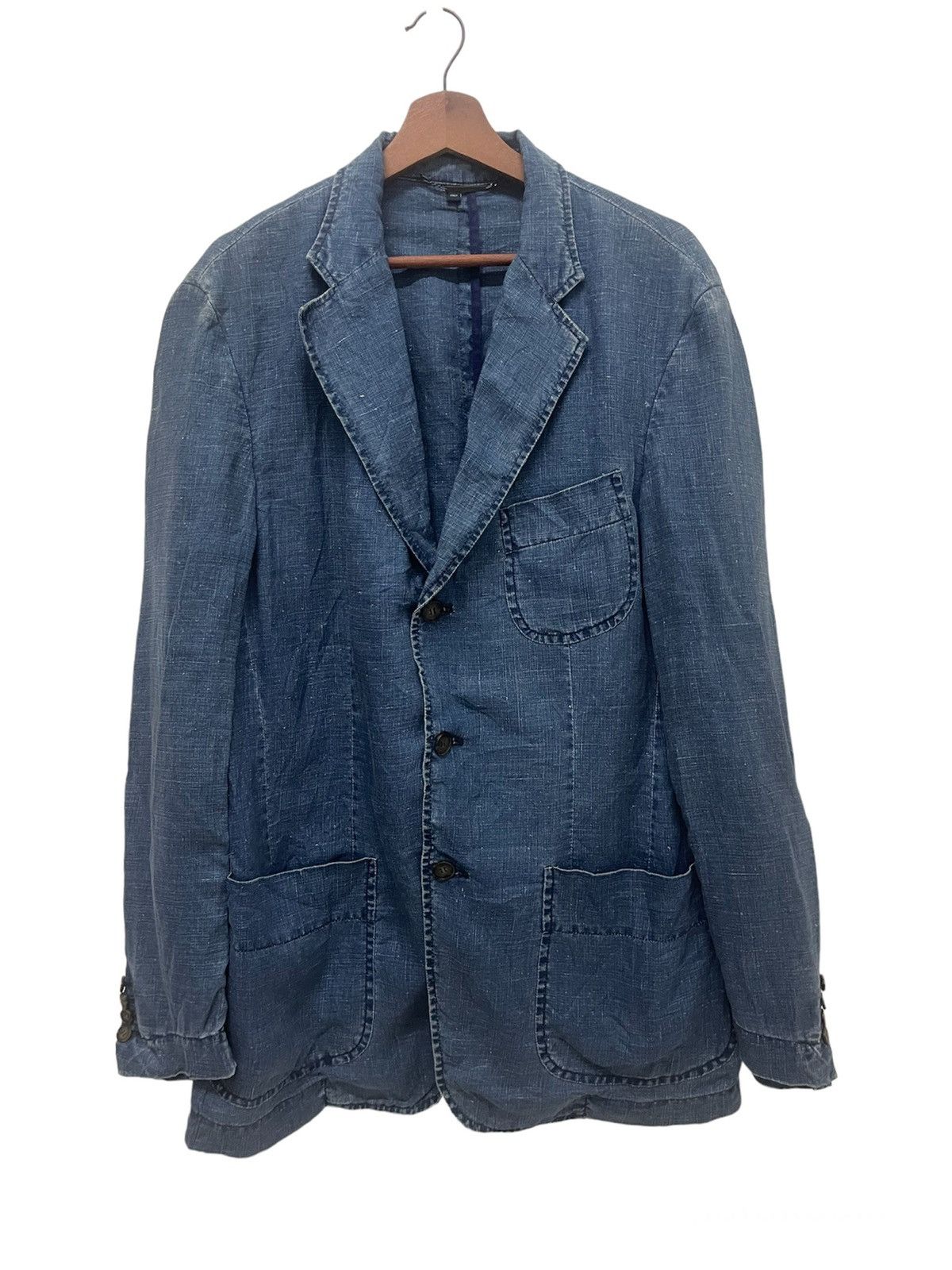 Burberry VINTAGE BURBERRYS PURE INDIGO DYED MADE IN ITALY Size US XL / EU 56 / 4 - 1 Thumbnail